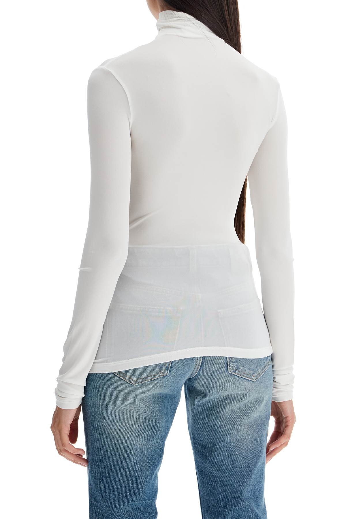 SECOND SKIN LONG SLEEVE TURTLENECK TOP - 4