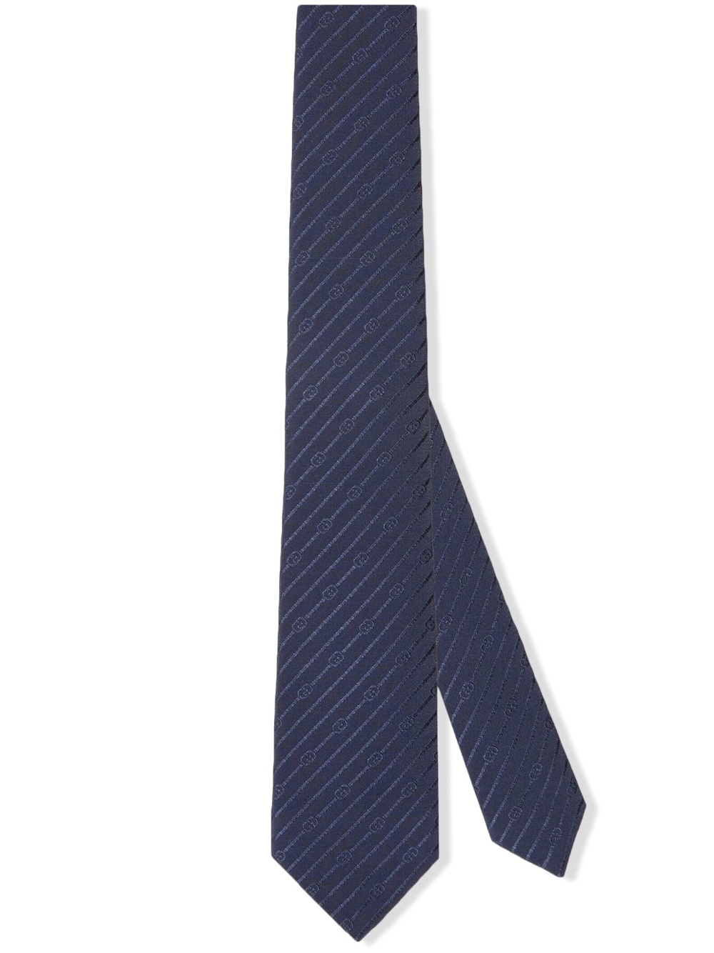 Interlocking G silk crepe tie - 1