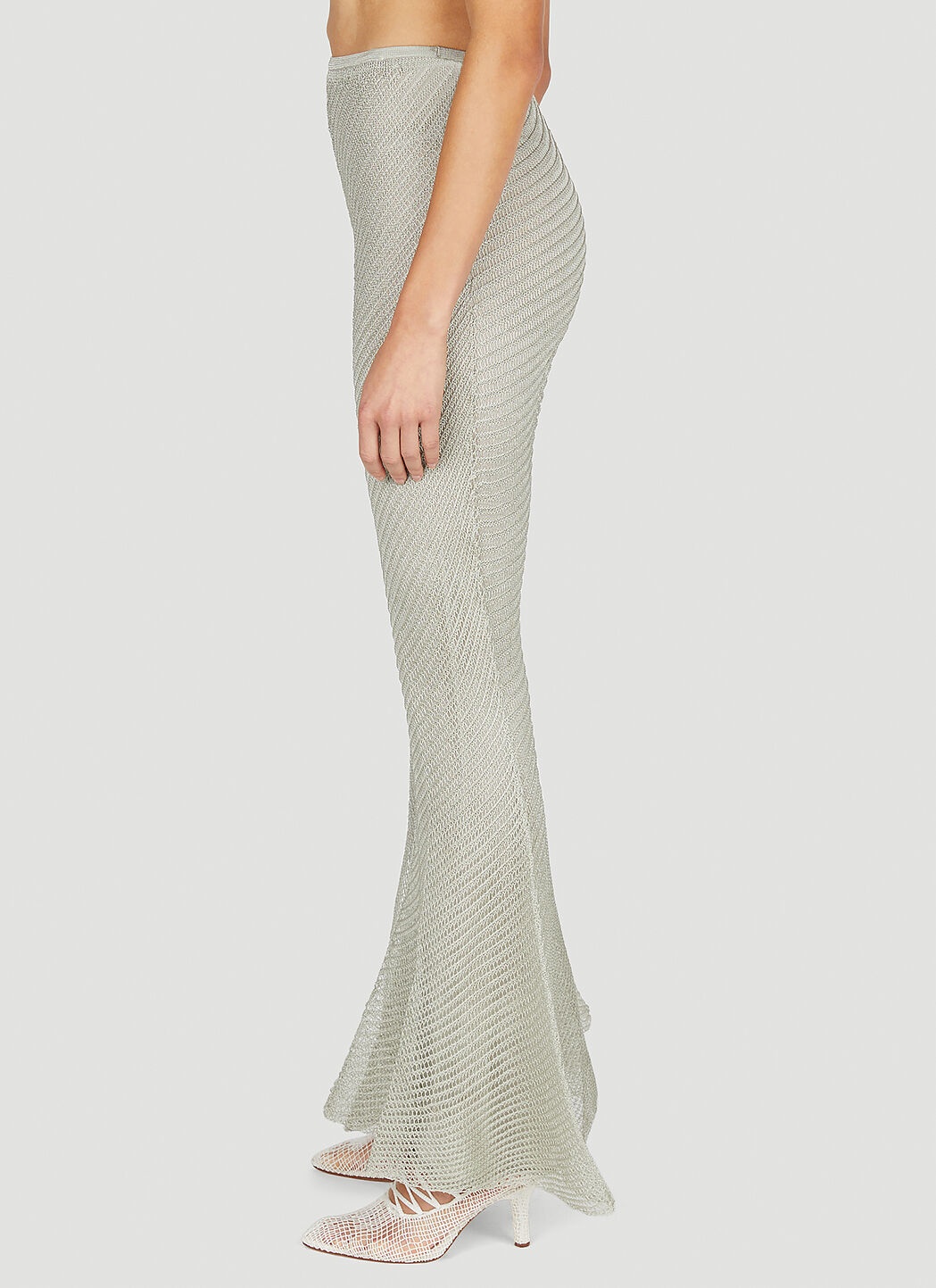 Moire Flared Pants - 3