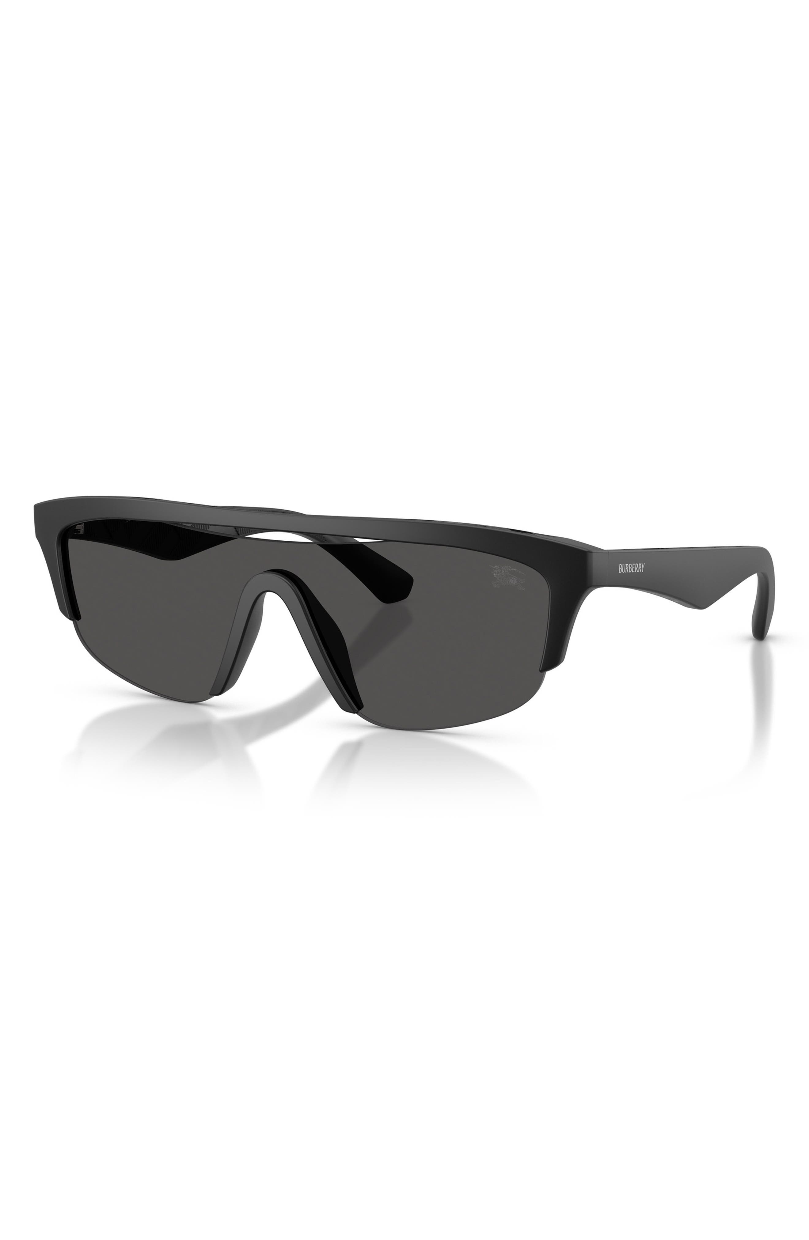 burberry 40mm Irregular Sunglasses in Matte Black/dark Grey at Nordstrom - 2