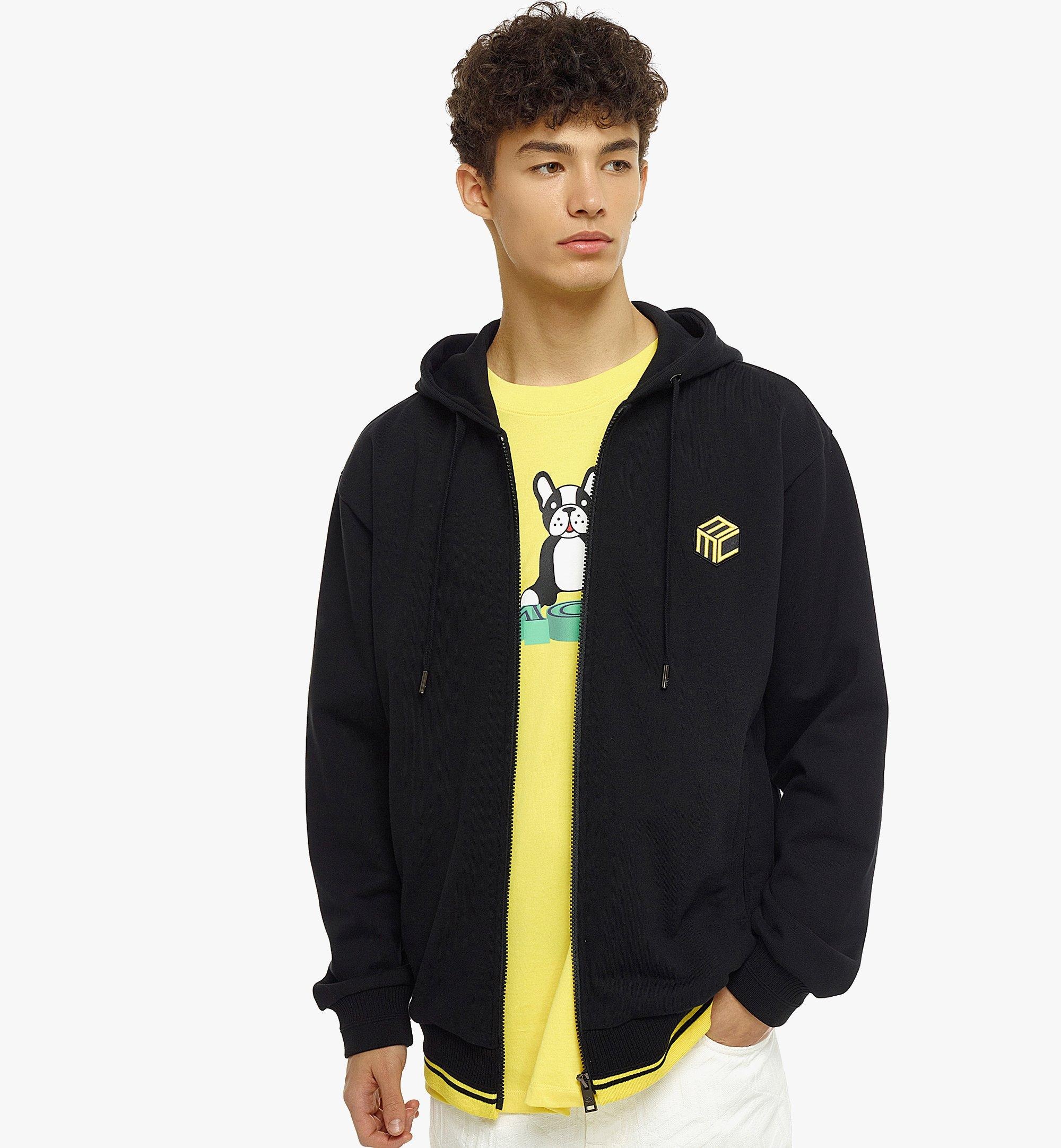 Men’s Cubic Logo Zip Hoodie in Organic Cotton - 5