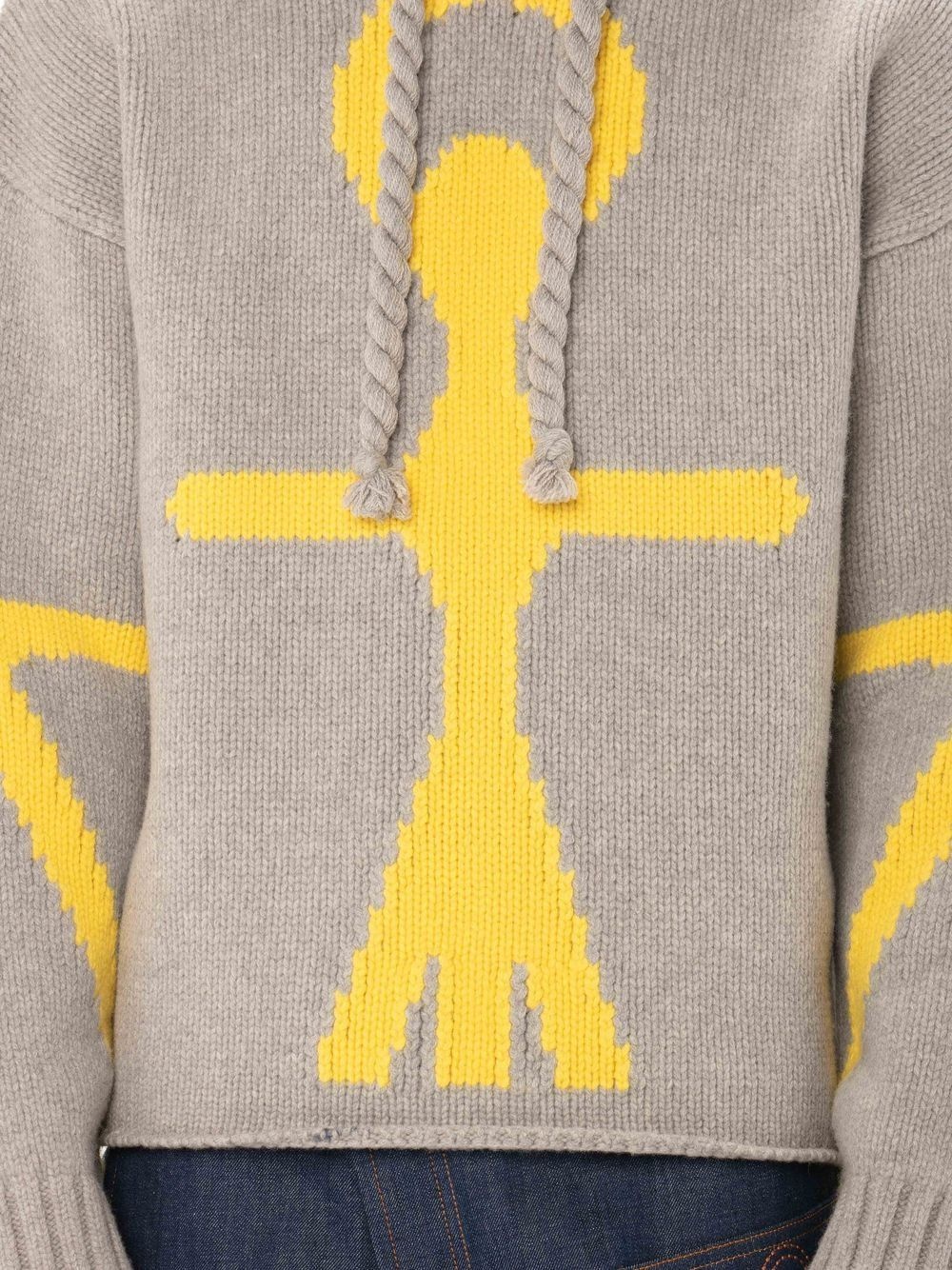 Anchor Logo intarsia-knit hoodie - 6