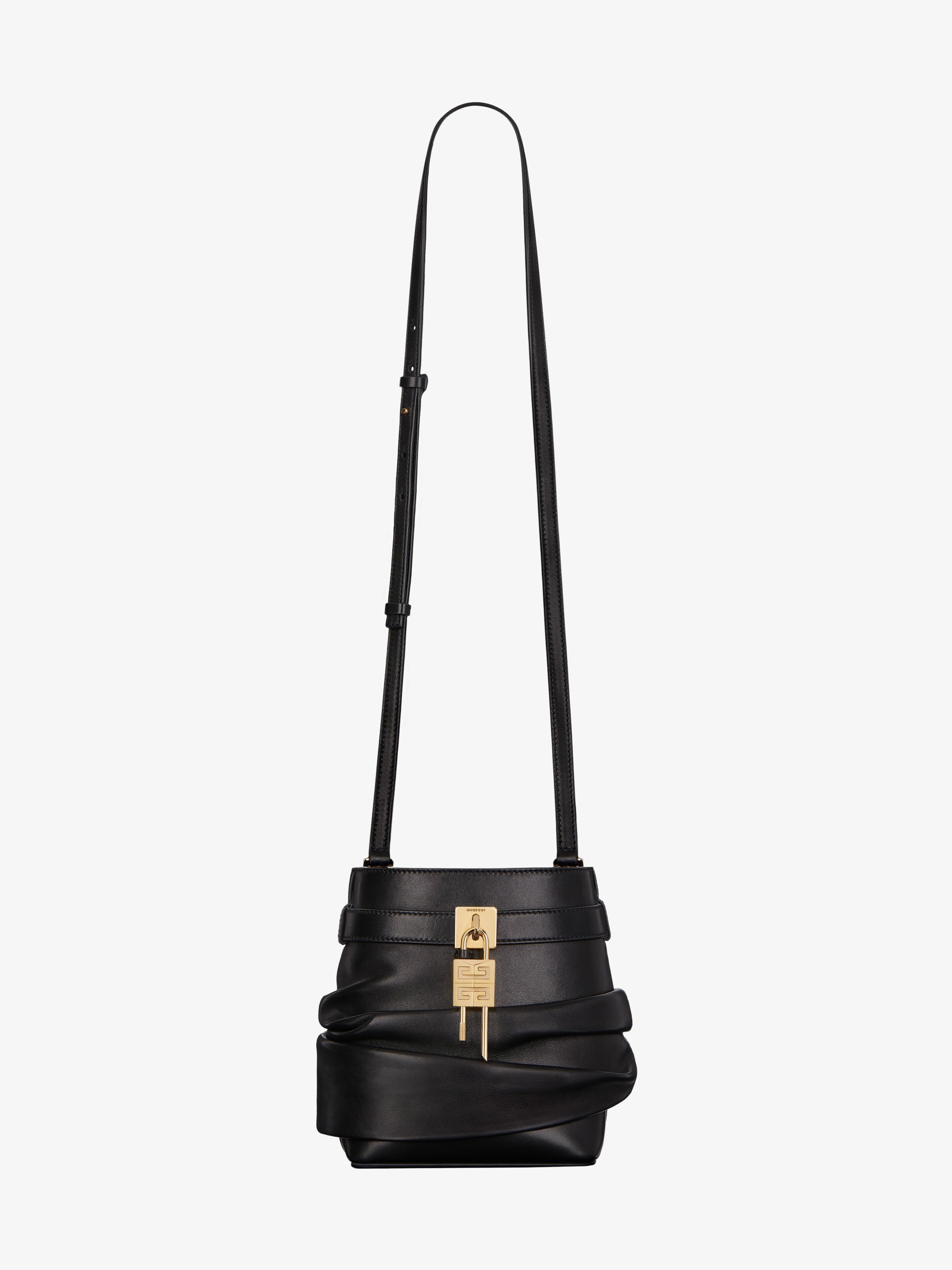SHARK LOCK BUCKET BAG IN NAPPA LEATHER - 3