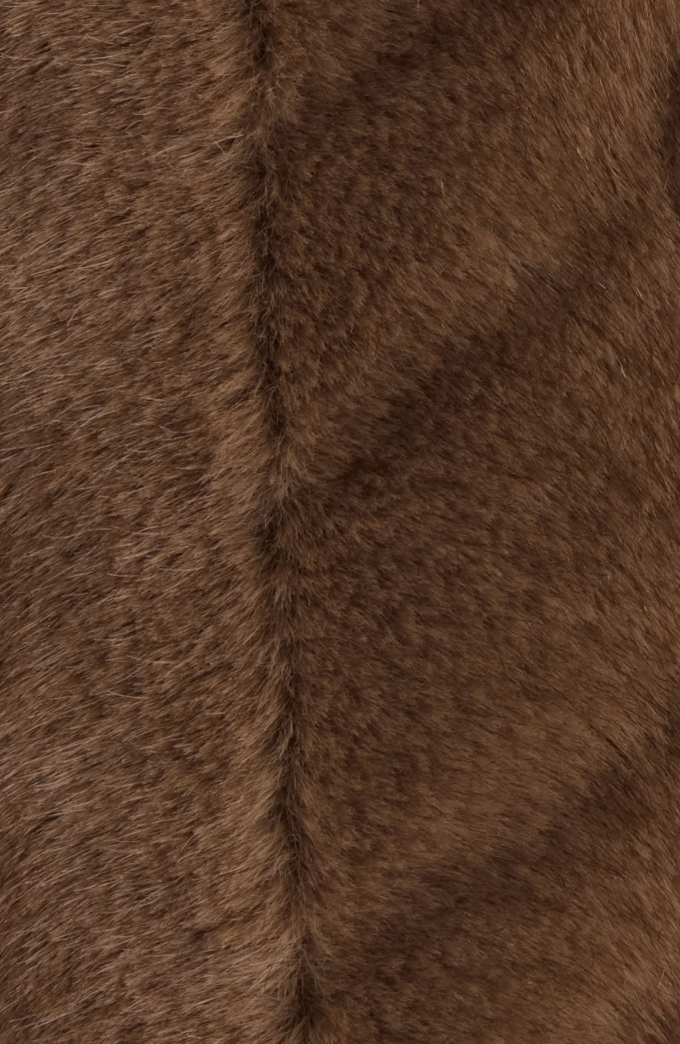 Balenciaga Faux Fur Crop Bomber Jacket in 2135 Brown at Nordstrom - 6