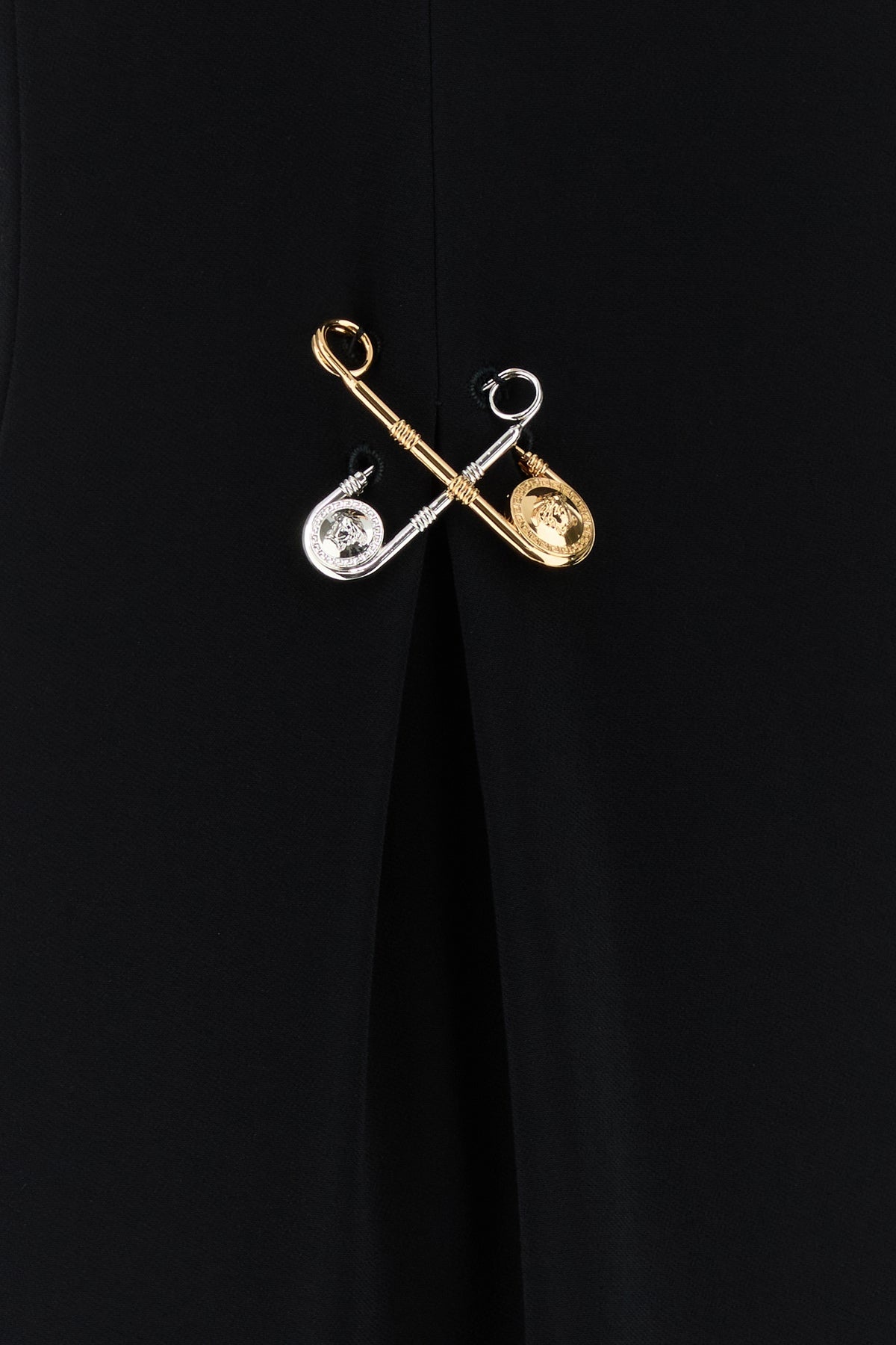 Black stretch cady dress - 5