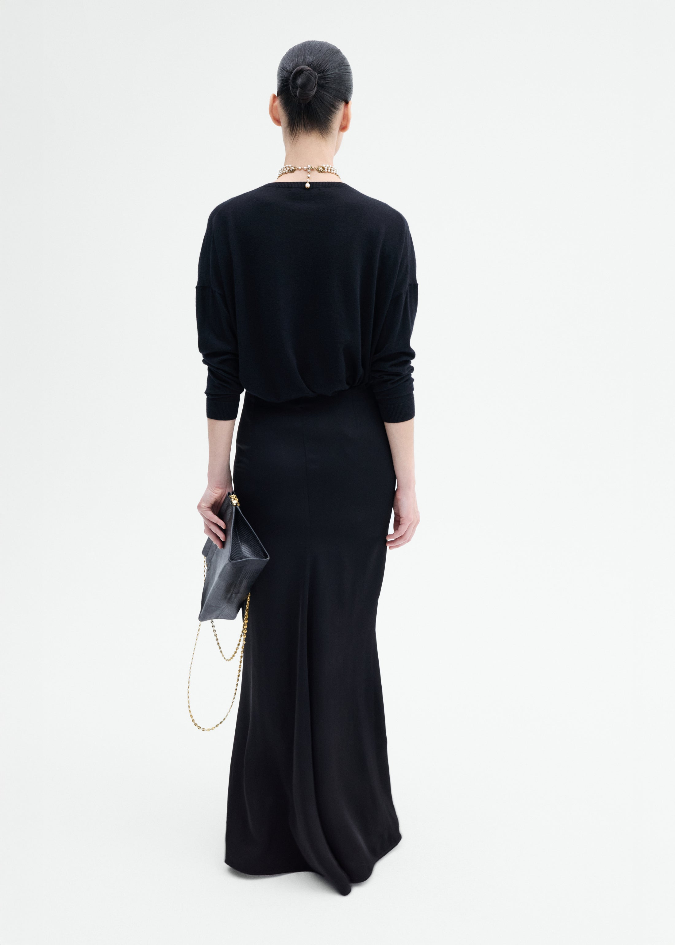 Keyhole Long Skirt - 4