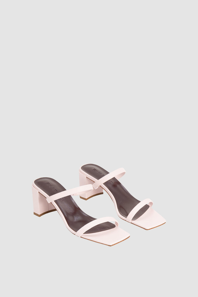 BY FAR Tanya Baby Pink Nappa Leather Slip-On Mule outlook