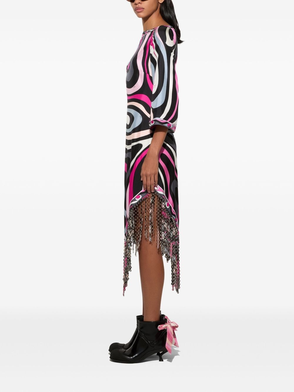 marmo-print dress - 3