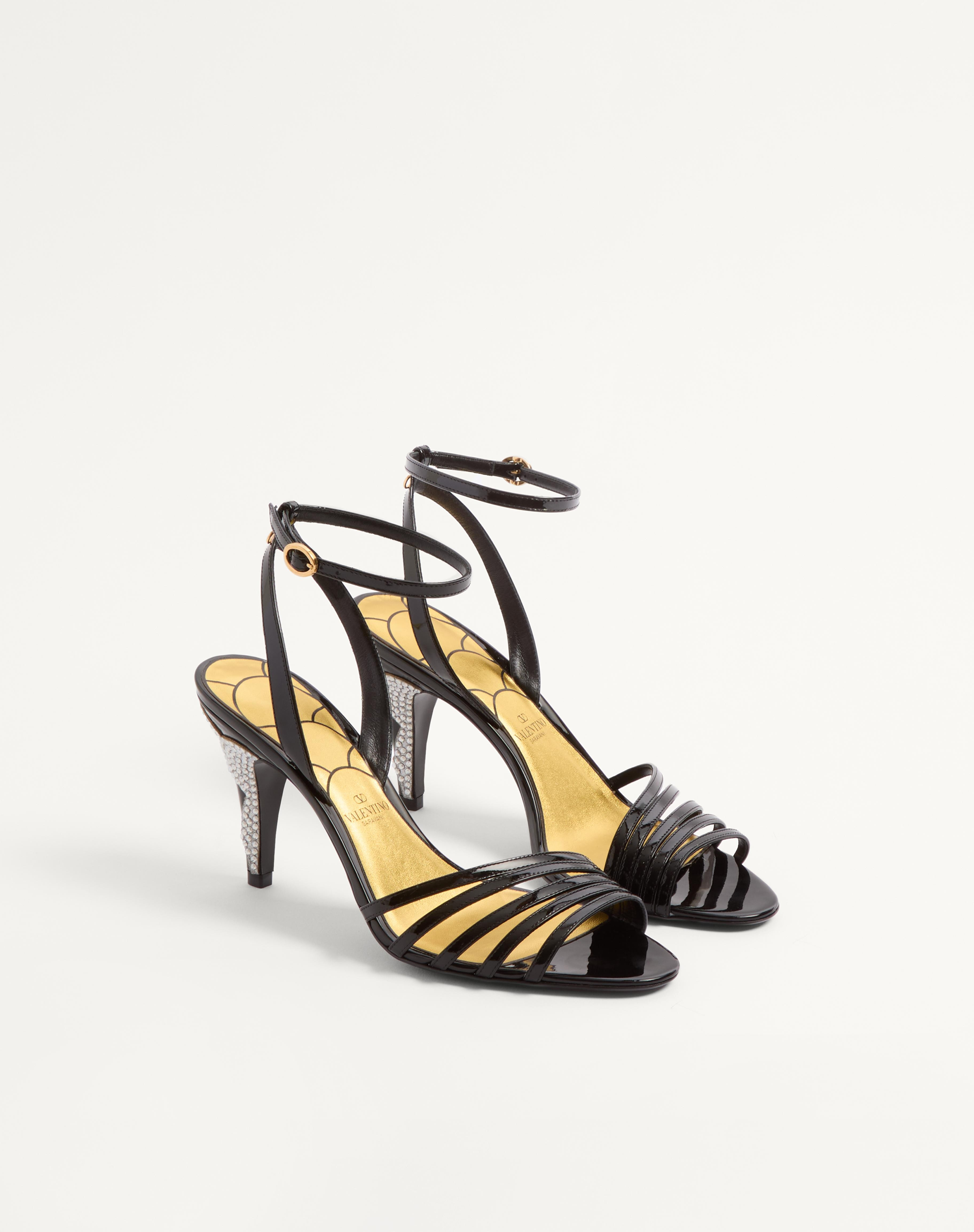 LADYCRUSH PATENT LEATHER SANDAL WITH CRYSTALS 85MM - 3