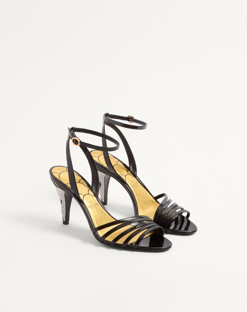 LADYCRUSH PATENT LEATHER SANDAL WITH CRYSTALS 85MM 3