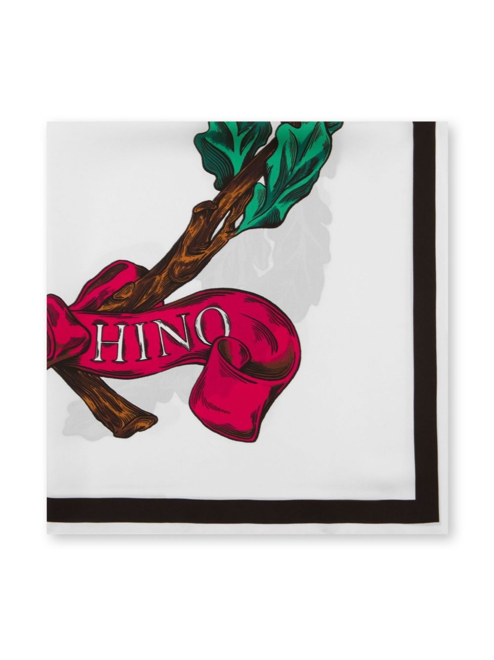 logo-print scarf - 2
