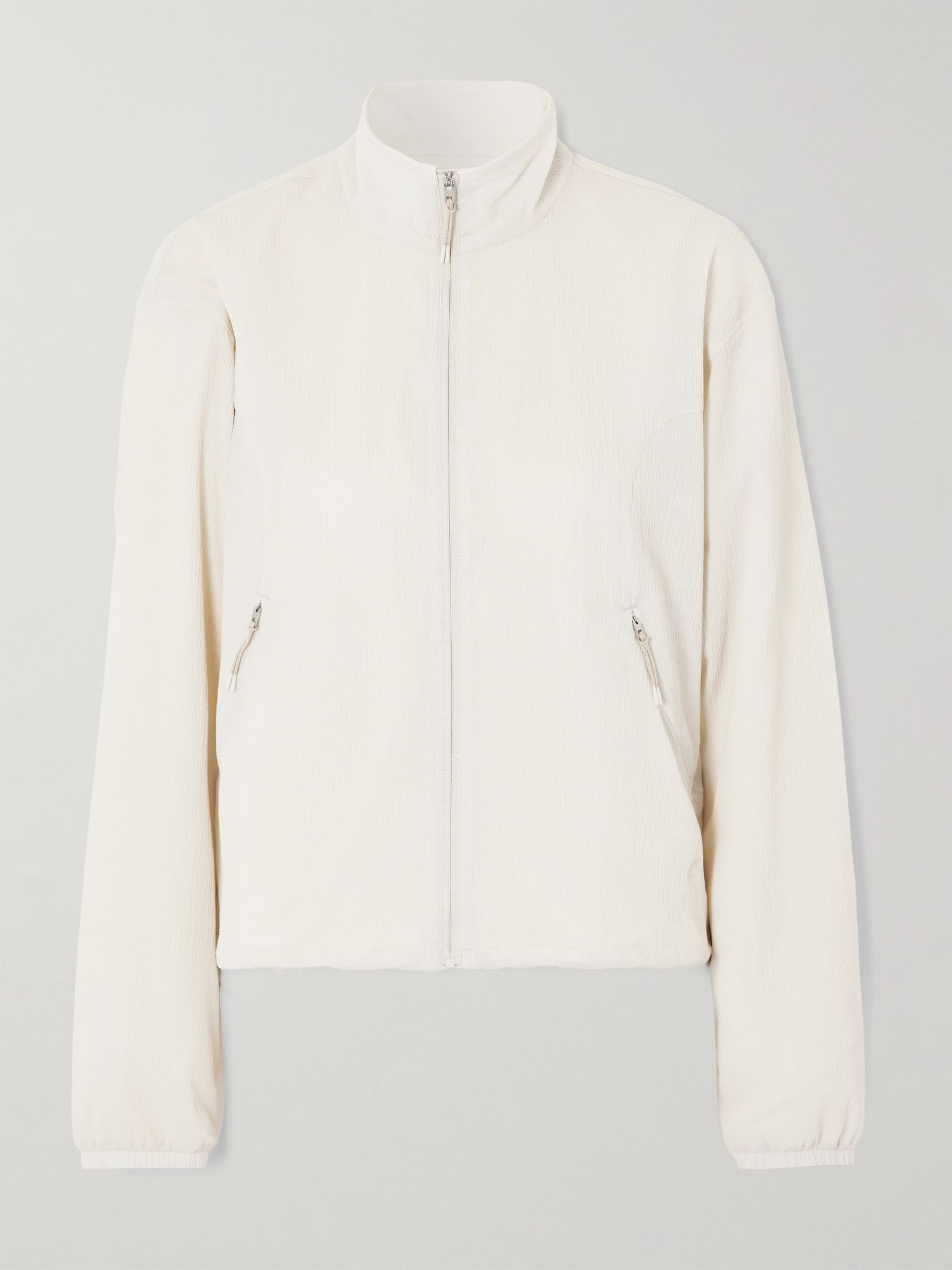 + Zendaya crinkled-shell jacket Cream - 1