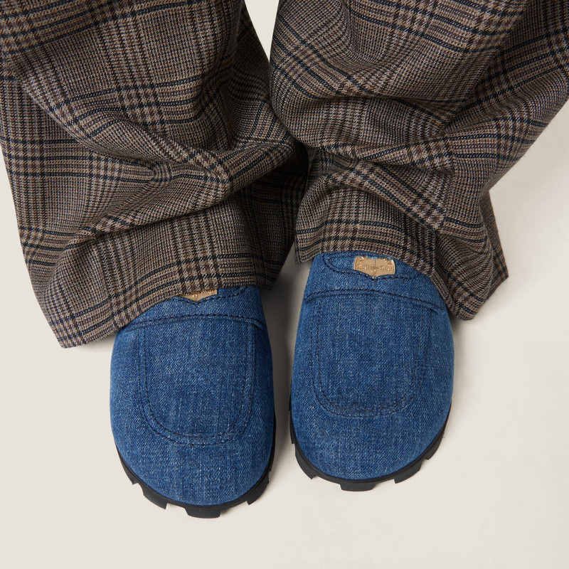 Miu Miu Denim mules outlook