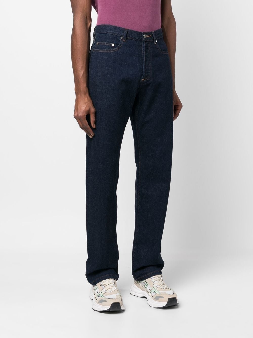 mid-rise straight-leg jeans - 3