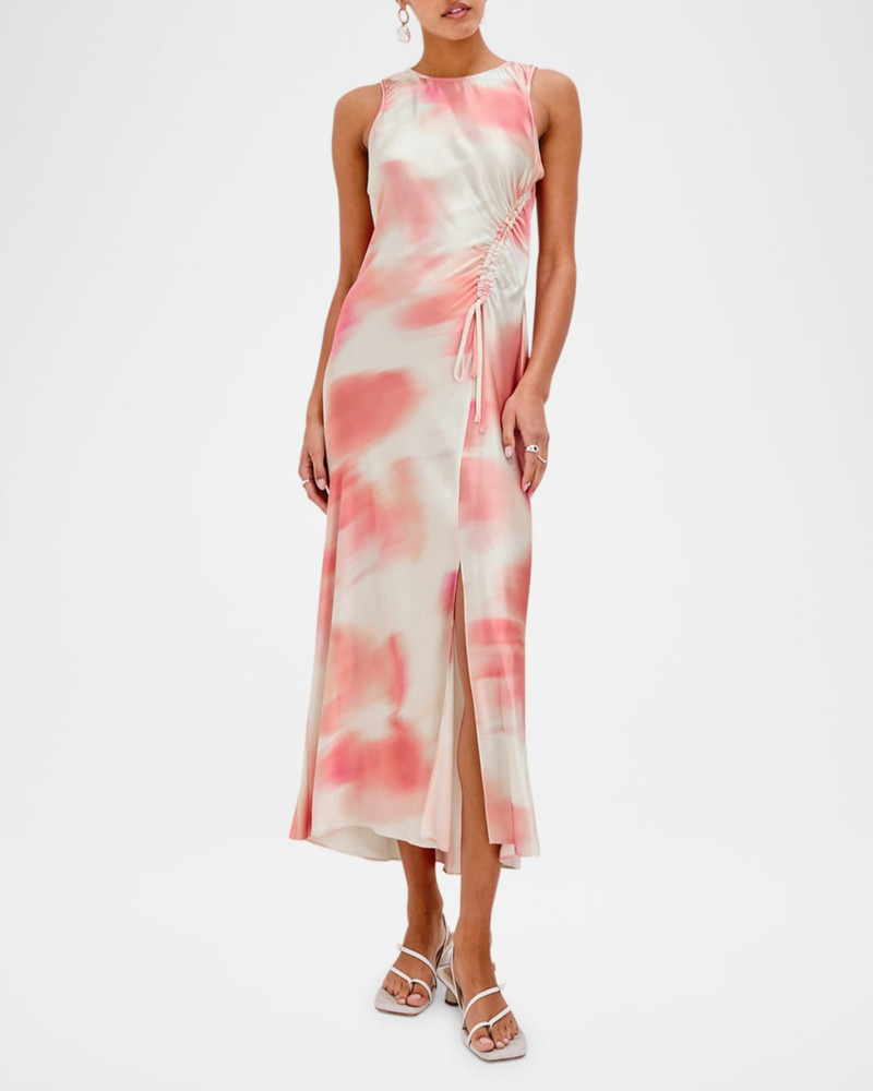 Rails Gabriella Satin Midi Dress outlook