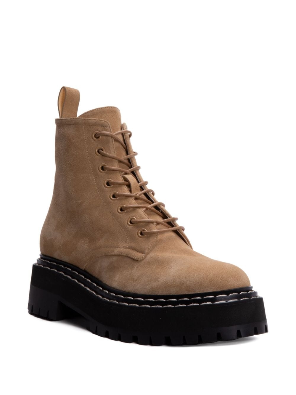 suede lace-up boots - 2