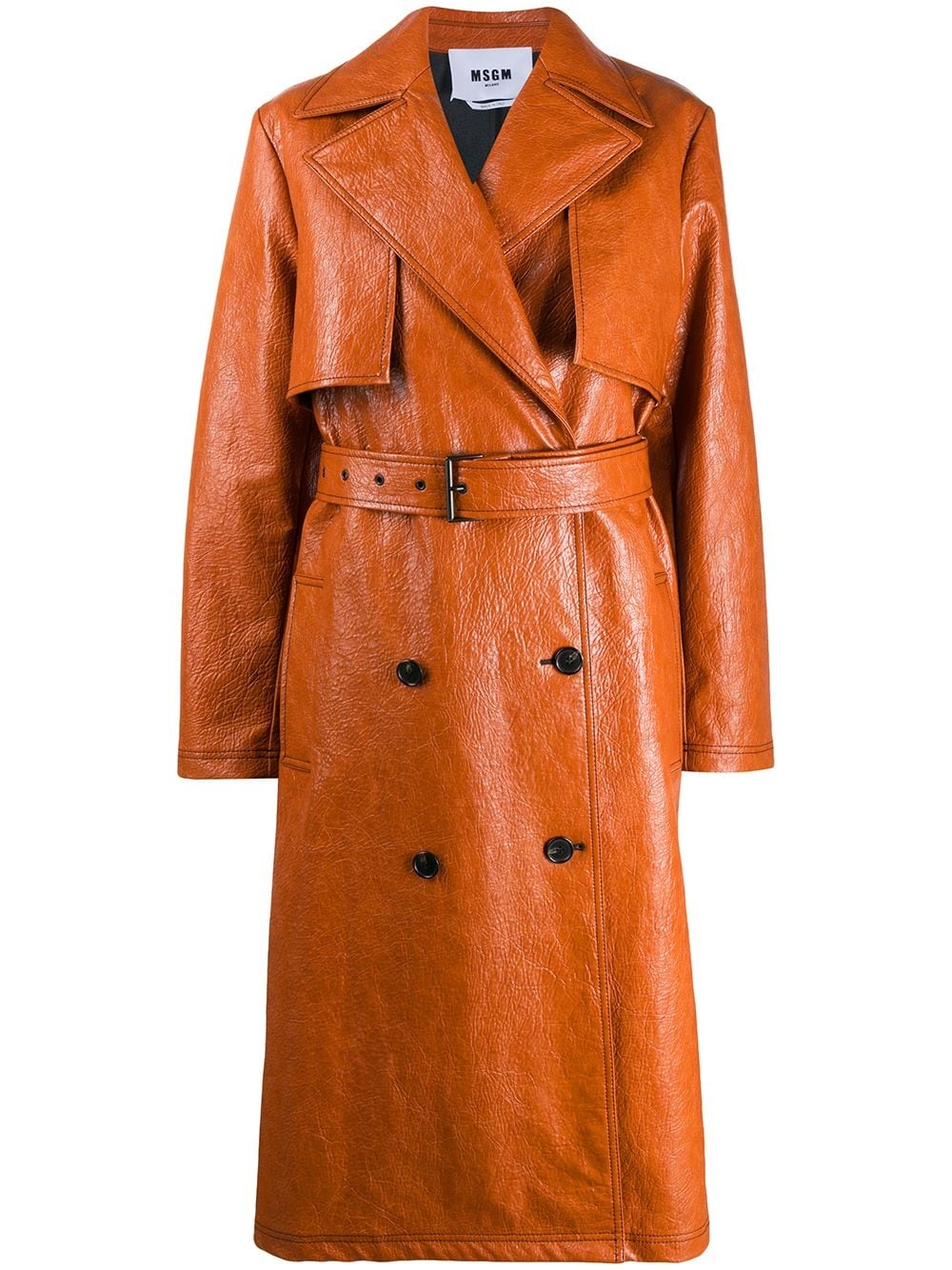 belted trench coat - 1