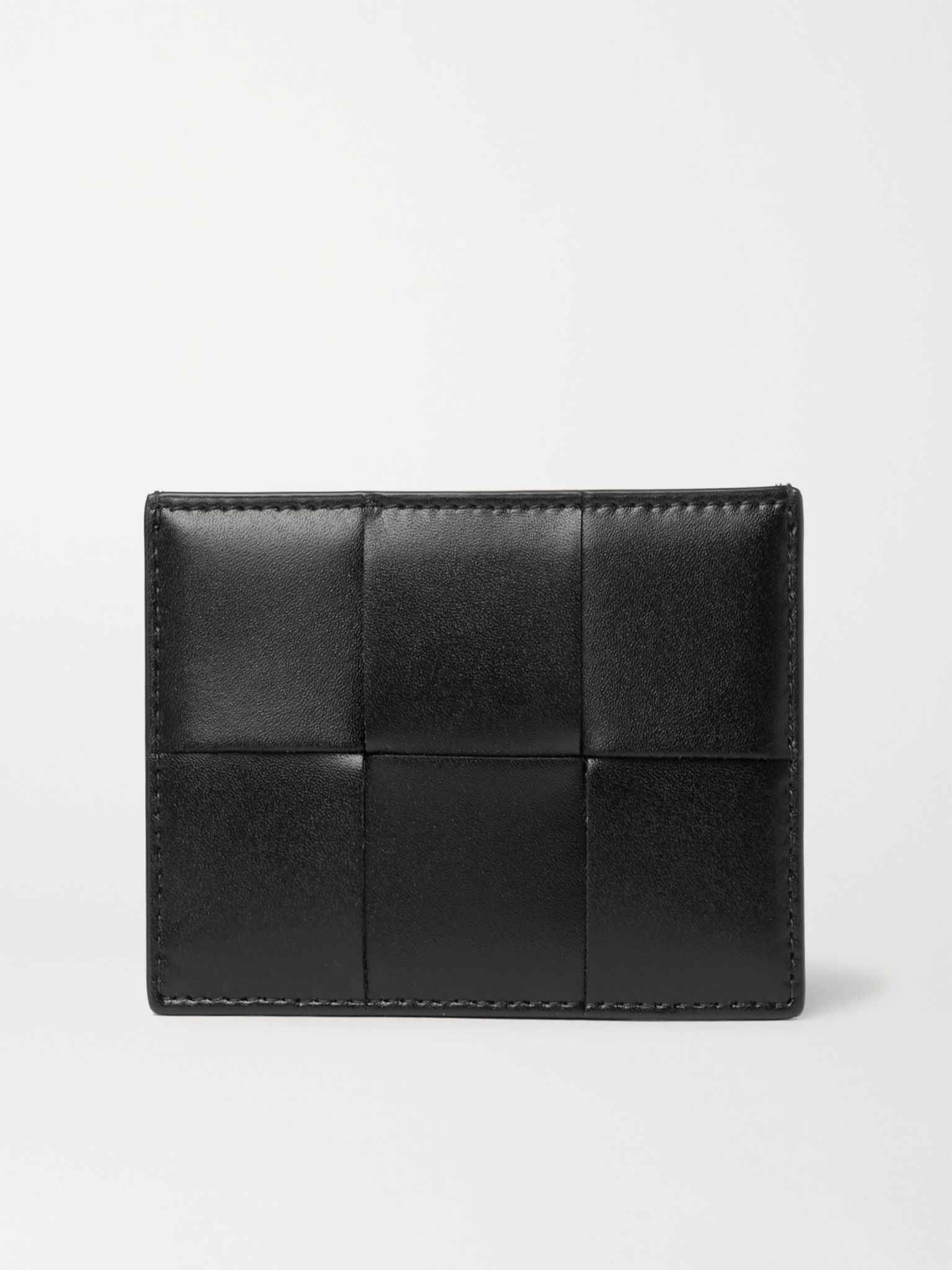 Intrecciato Leather Cardholder - 1