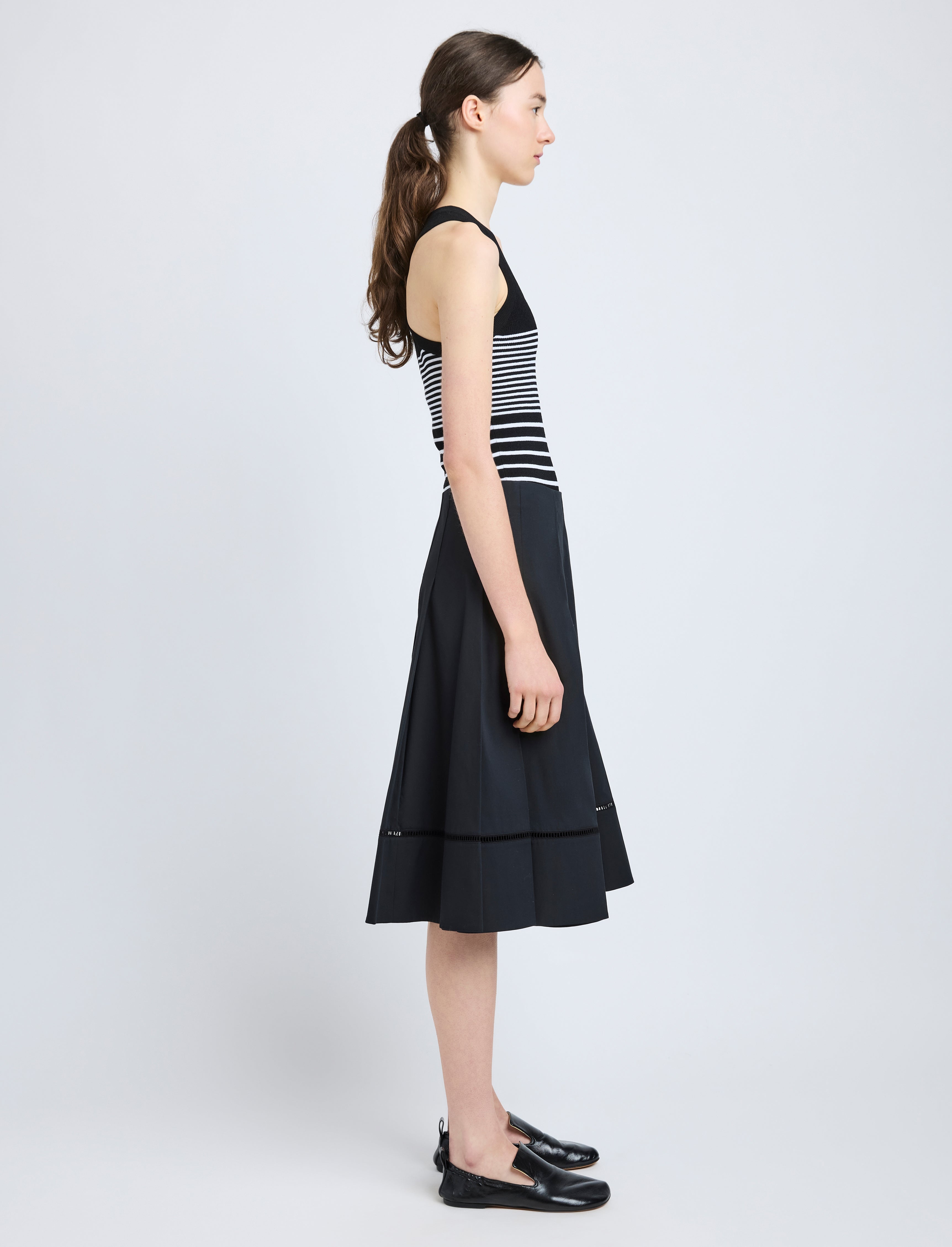 Laci Skirt in Eco Cotton Poplin - 3