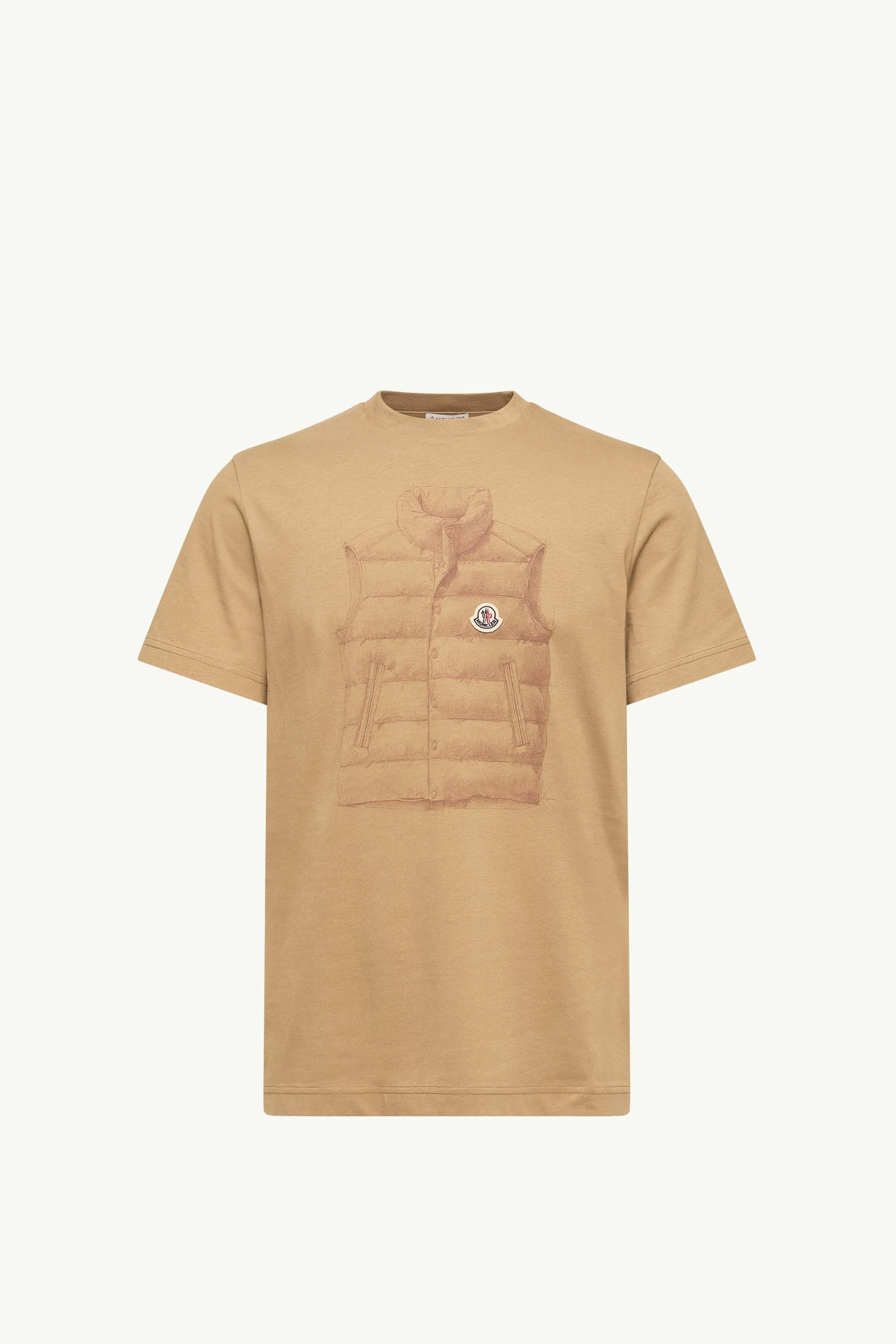 Down Jacket Print Cotton T-Shirt - 1