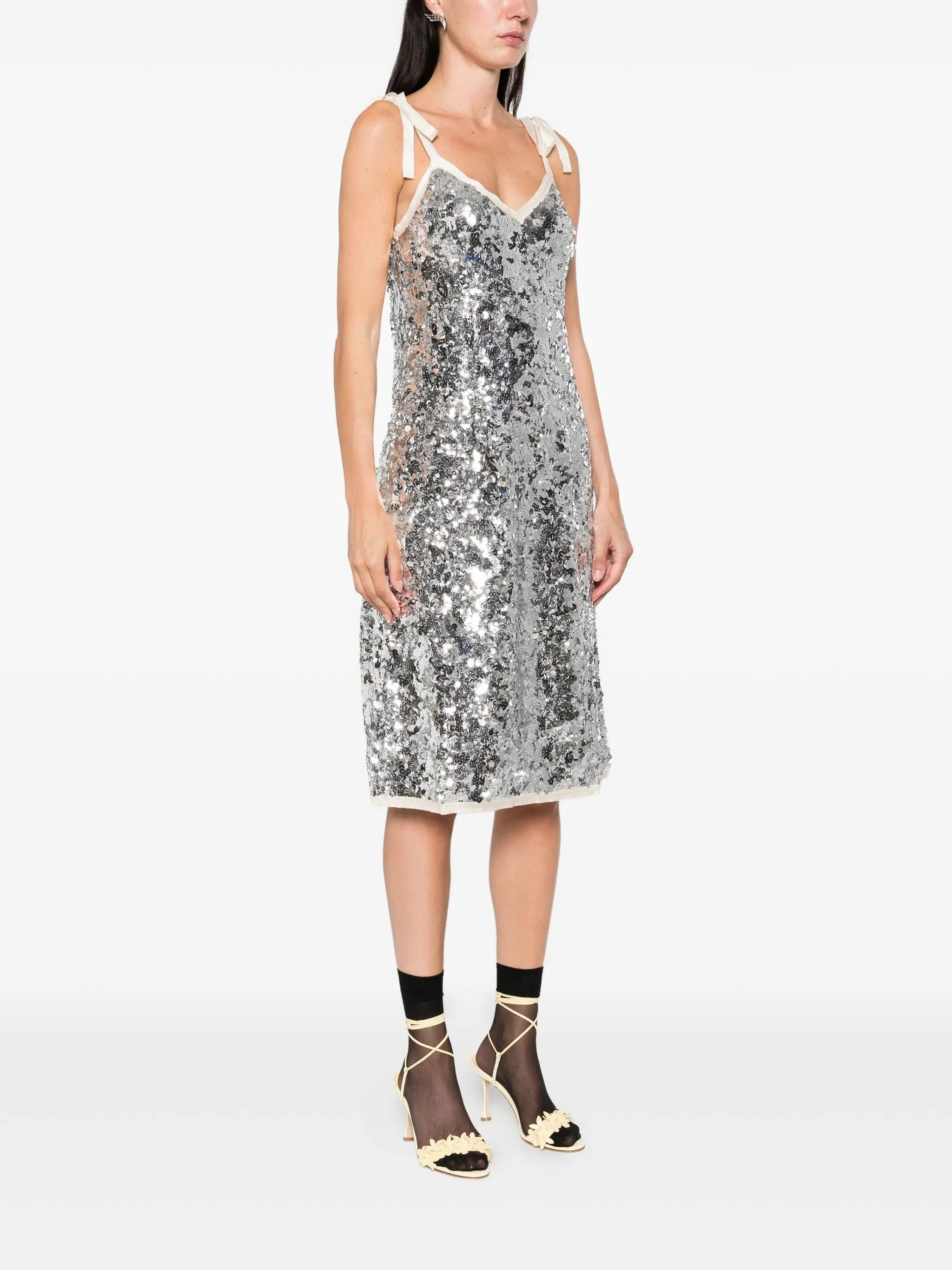 Prada Sequinned Midi Dress - 2