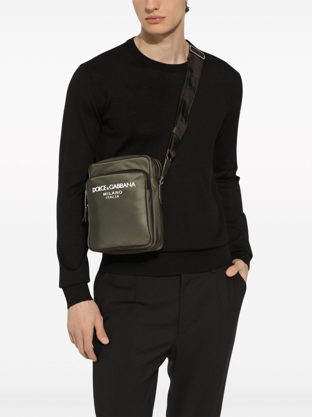 logo-print crossbody bag - 2