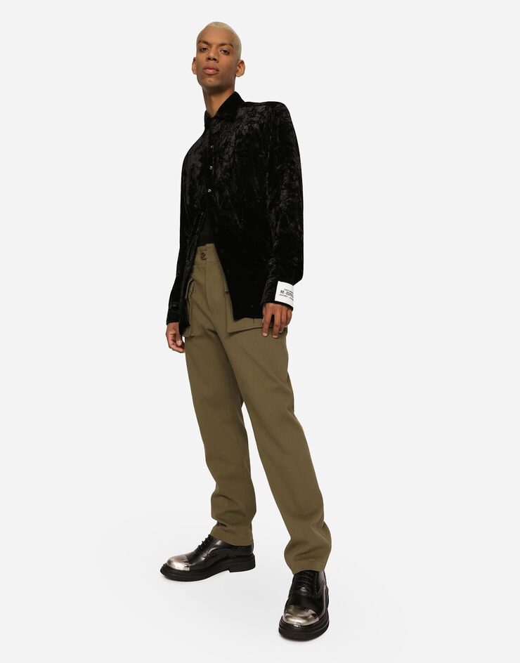 Crushed velvet shirt - 5