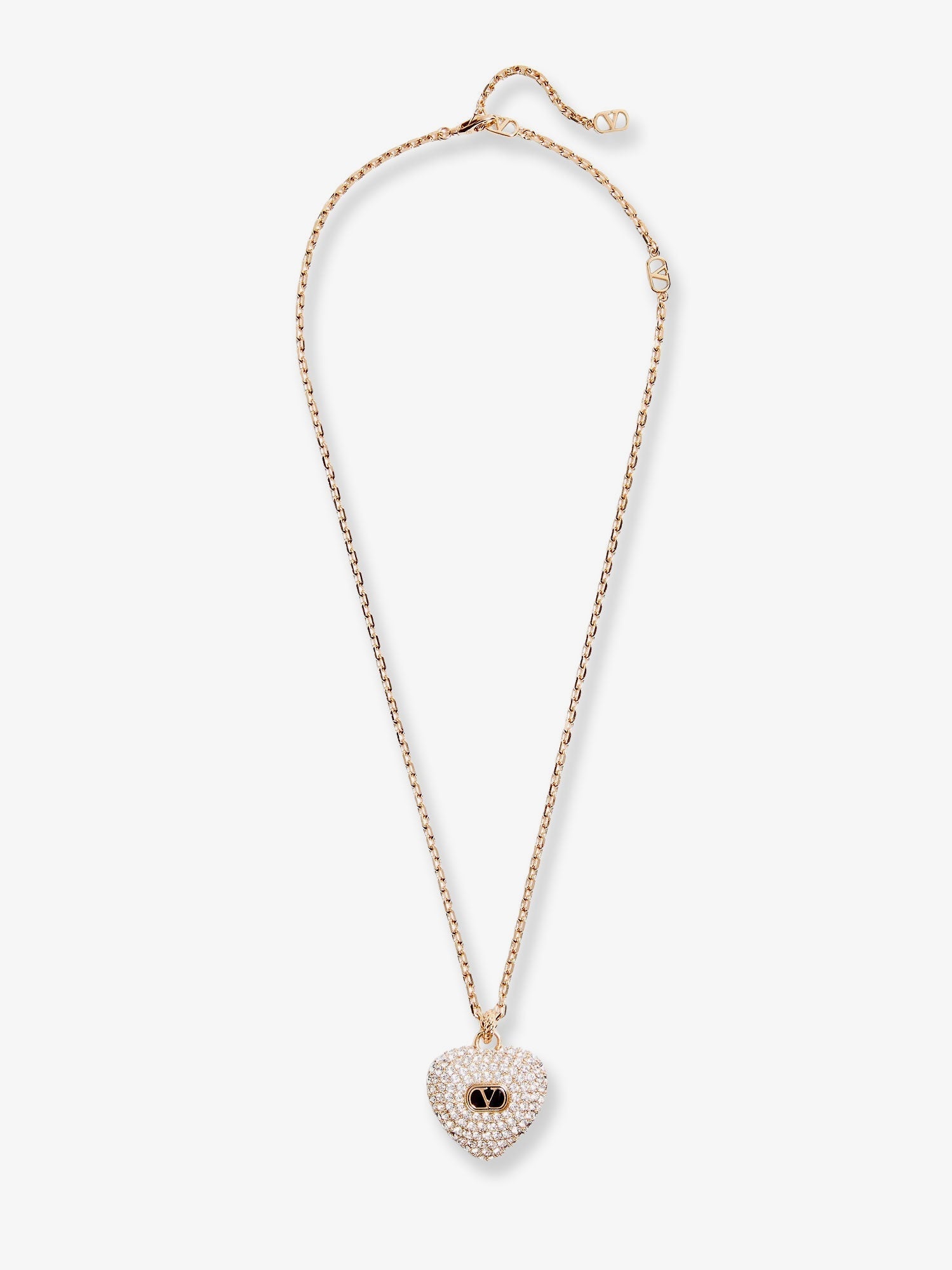 Valentino Garavani Coeur Royal Metal, Enamel And Crystals Necklace - 1