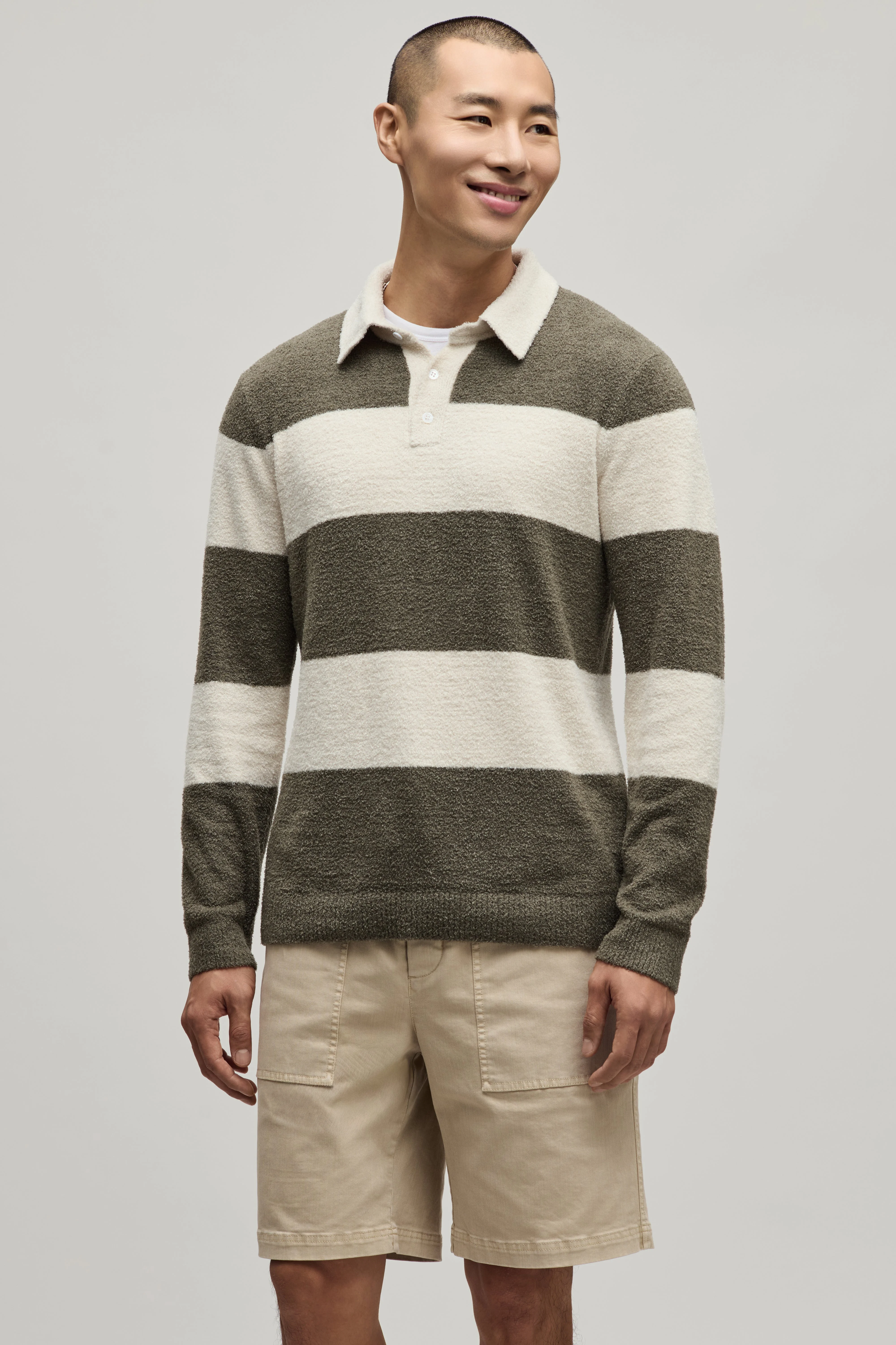 CozyChic Lite® Rugby Sweater - 1