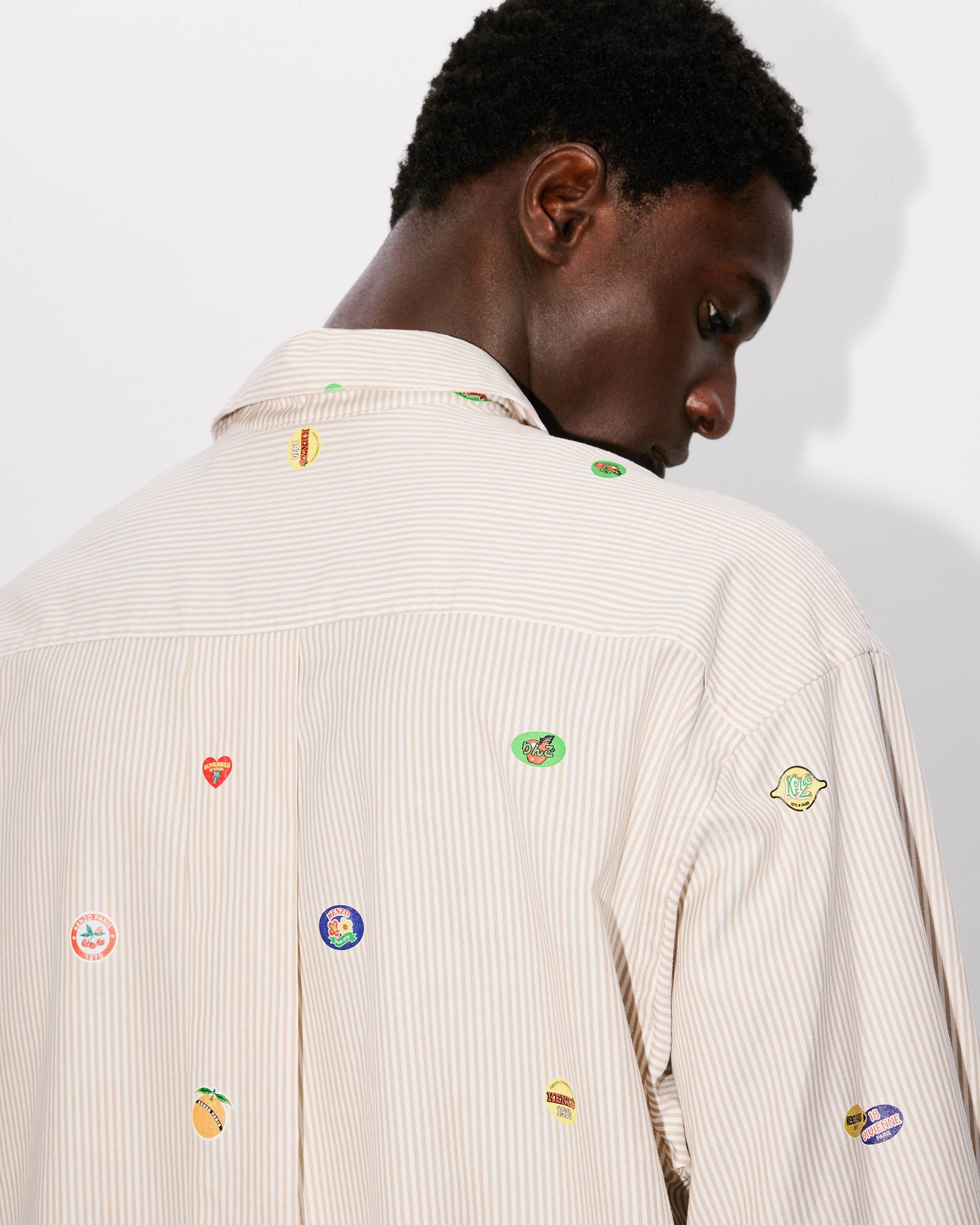 'KENZO Fruit Stickers' oversized shirt - 7