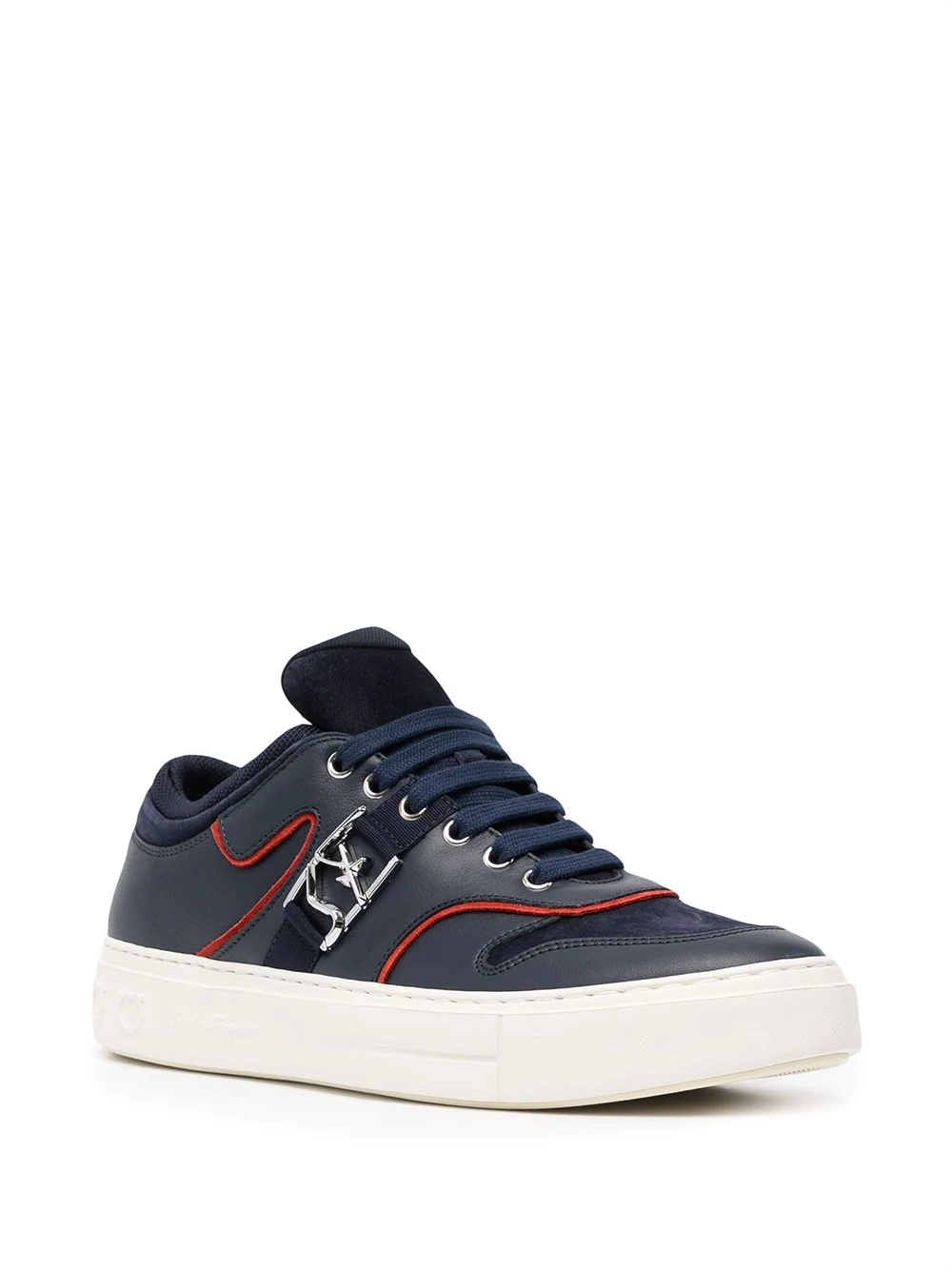 Borg logo low-top sneakers - 2