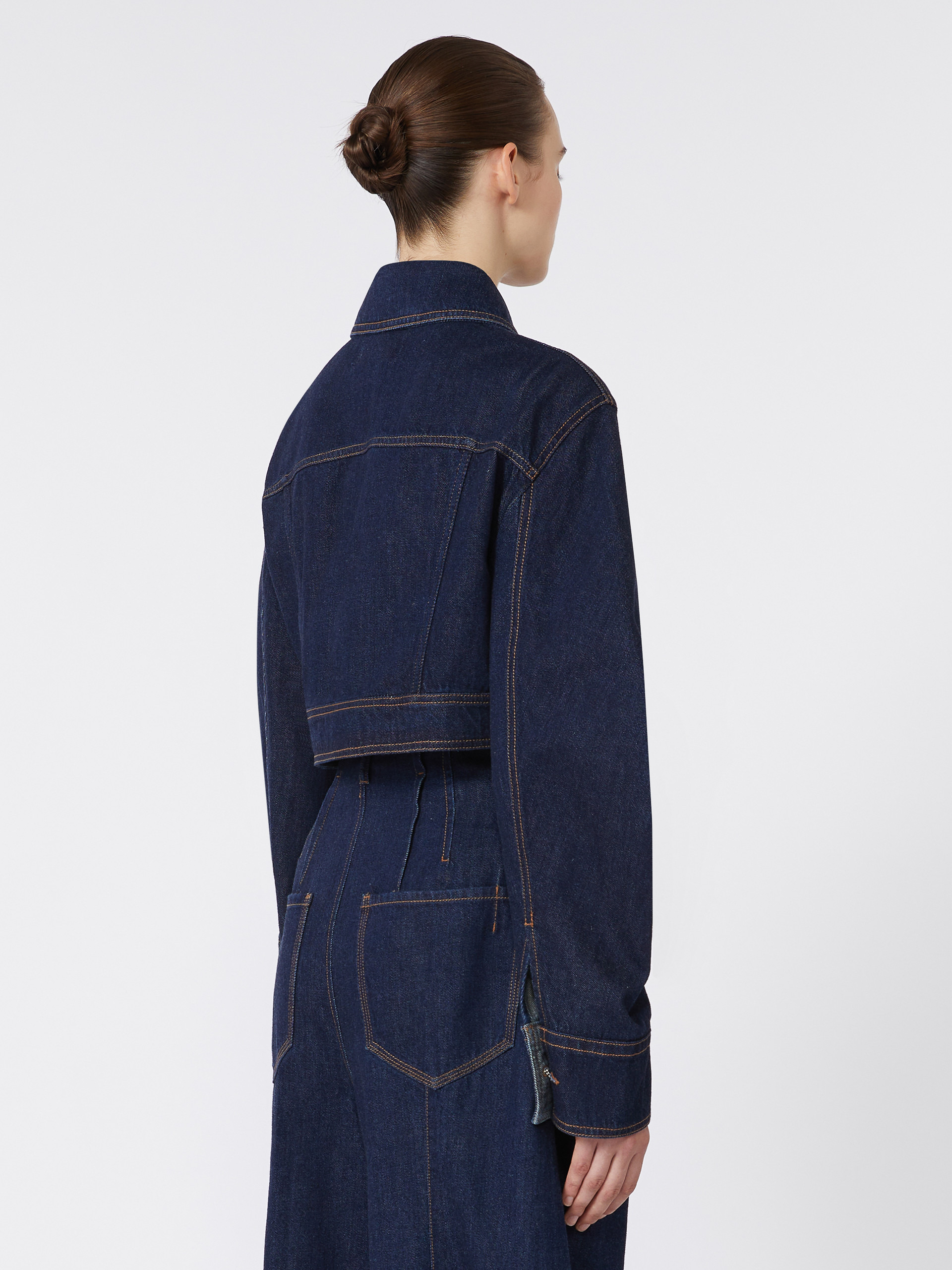 SIR Boxy-fit short denim jacket - 4