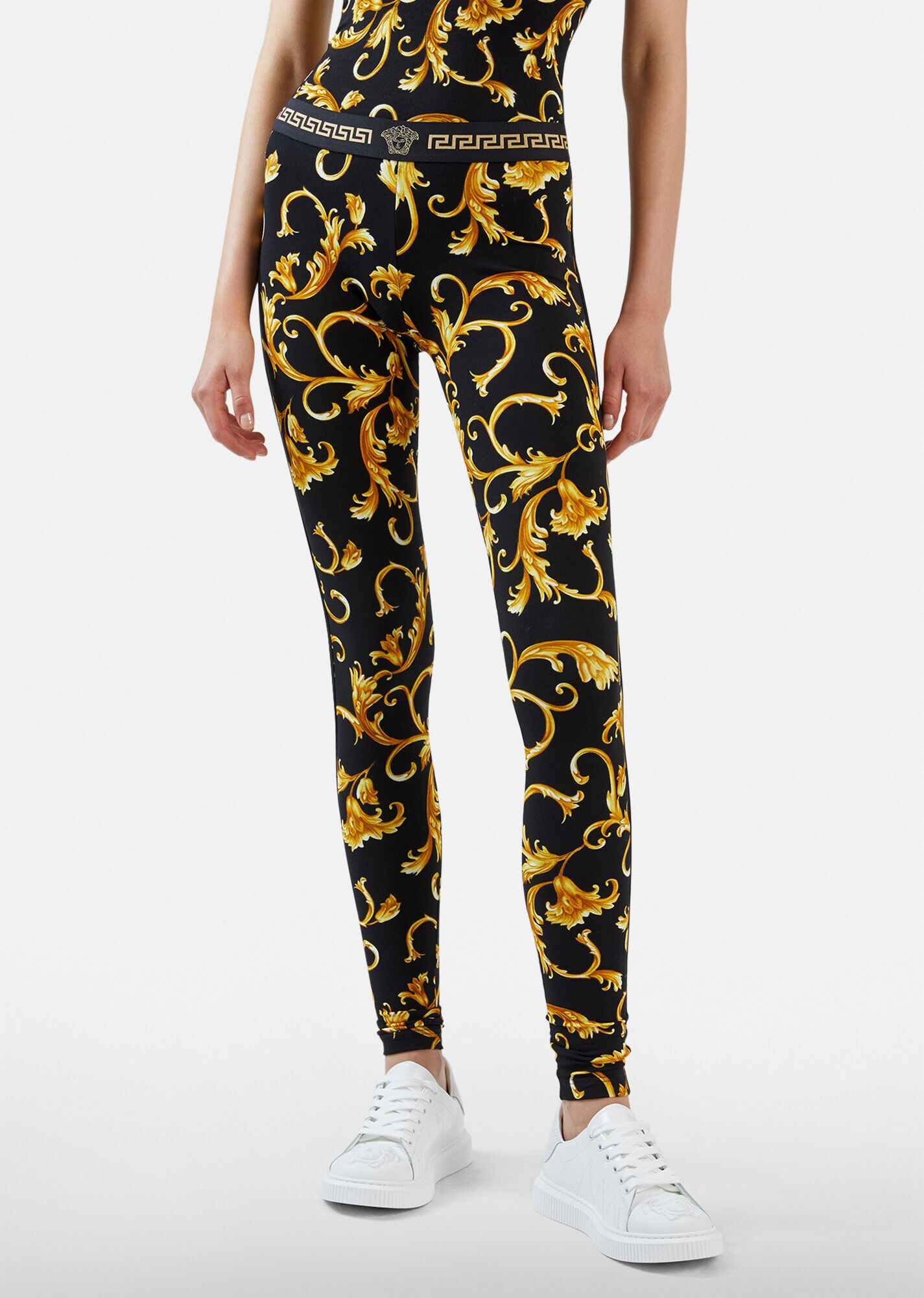 Barocco Print Leggings - 2