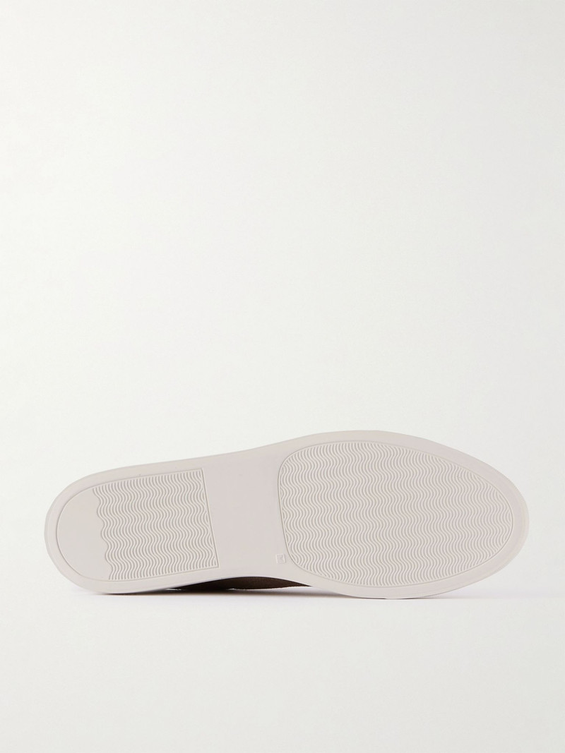 Common Projects Achilles Sport Brushed-Suede Sneakers Light brown outlook