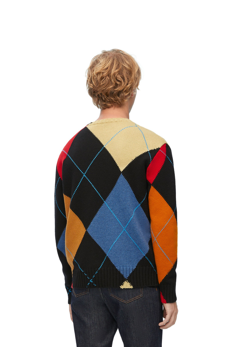 Argyle sweater in cashmere 4