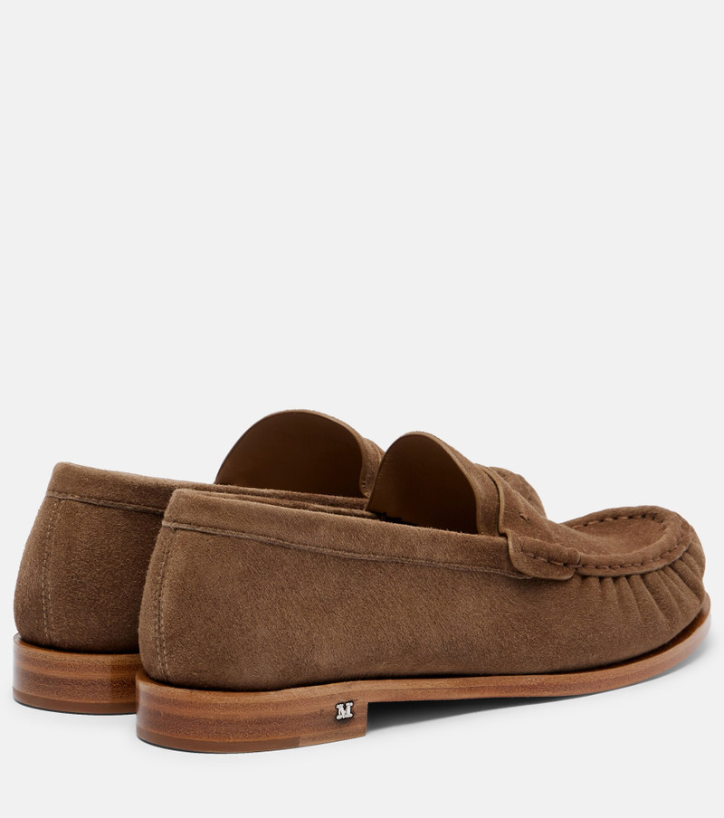 Max Mara Suede penny lofaers outlook