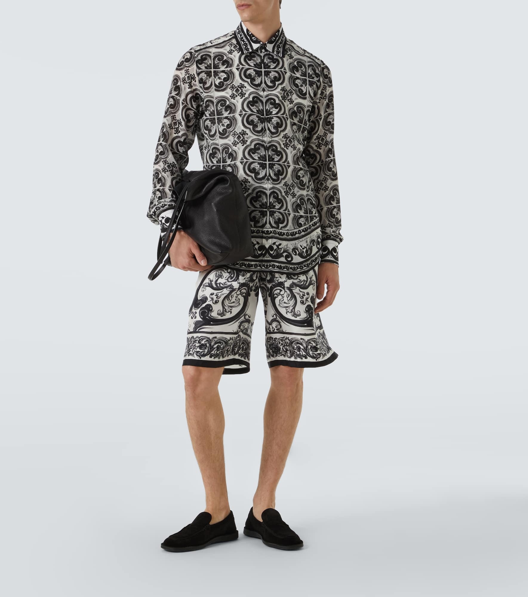 Martini Majolica silk twill shirt - 2