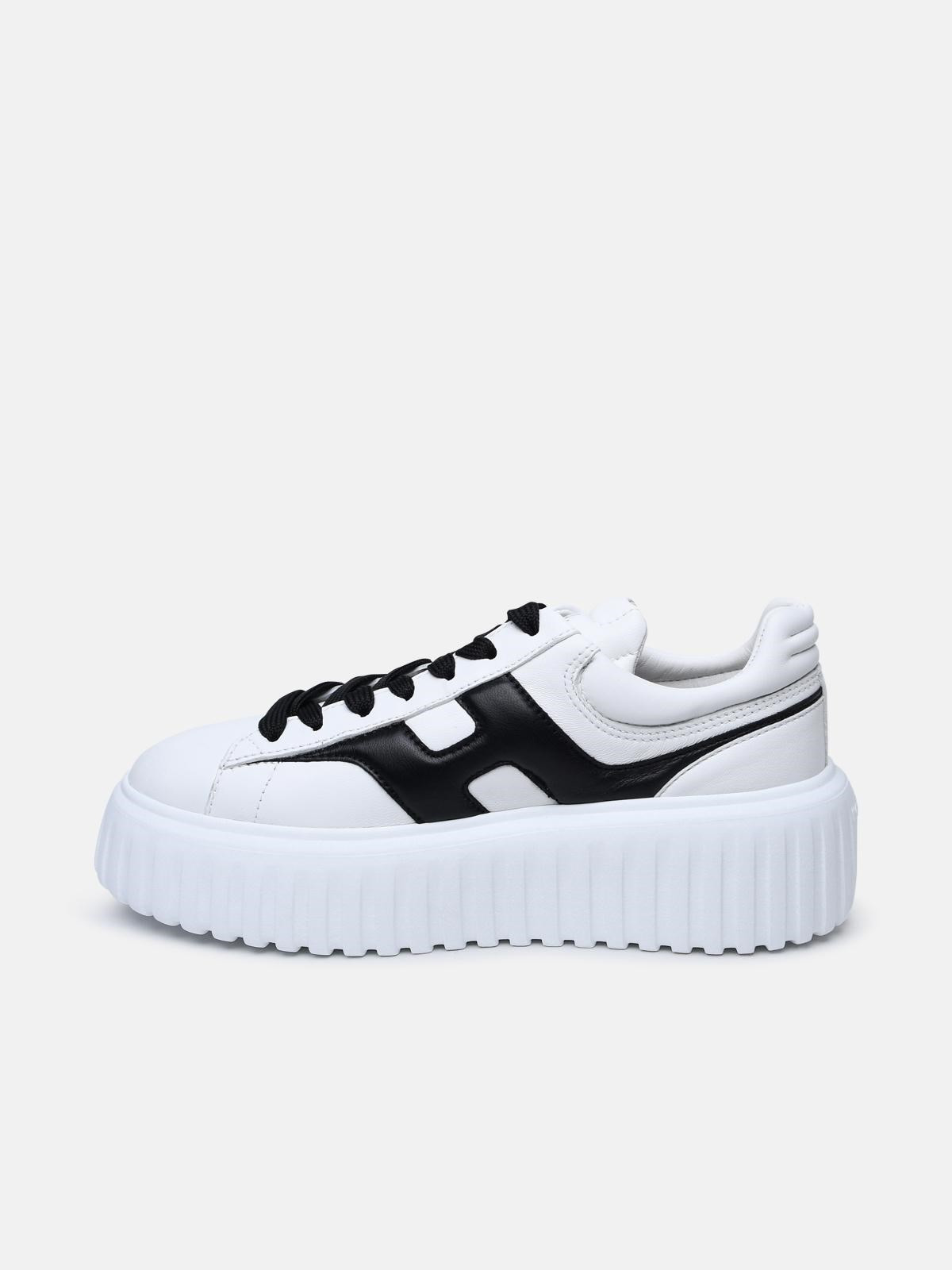 WHITE LEATHER SNEAKERS - 3
