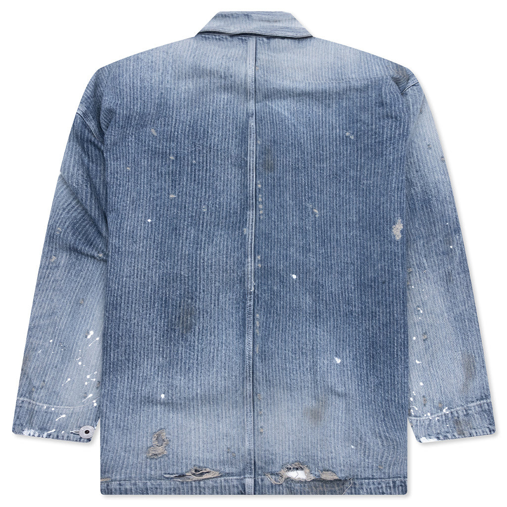 AGED CHORE JACKET - INDIGO - 2