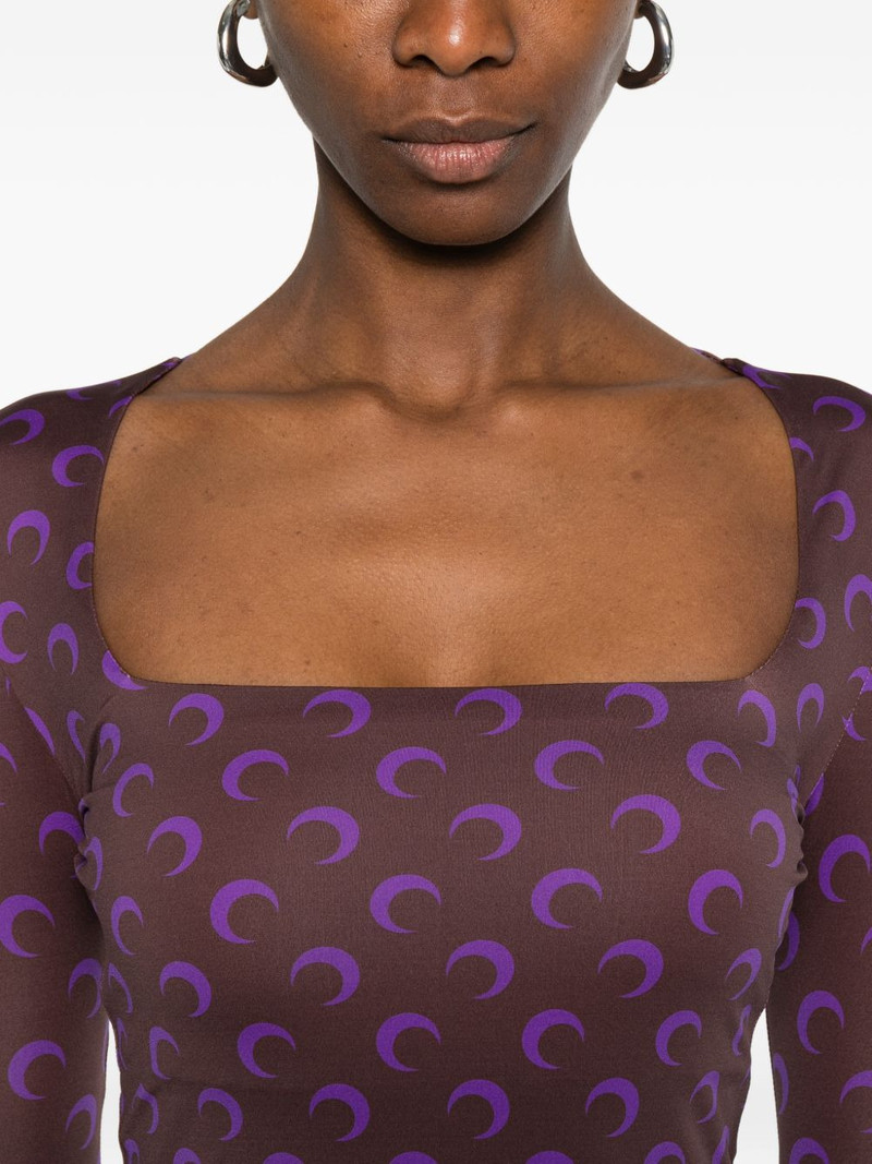 moon-print square-neck top 5