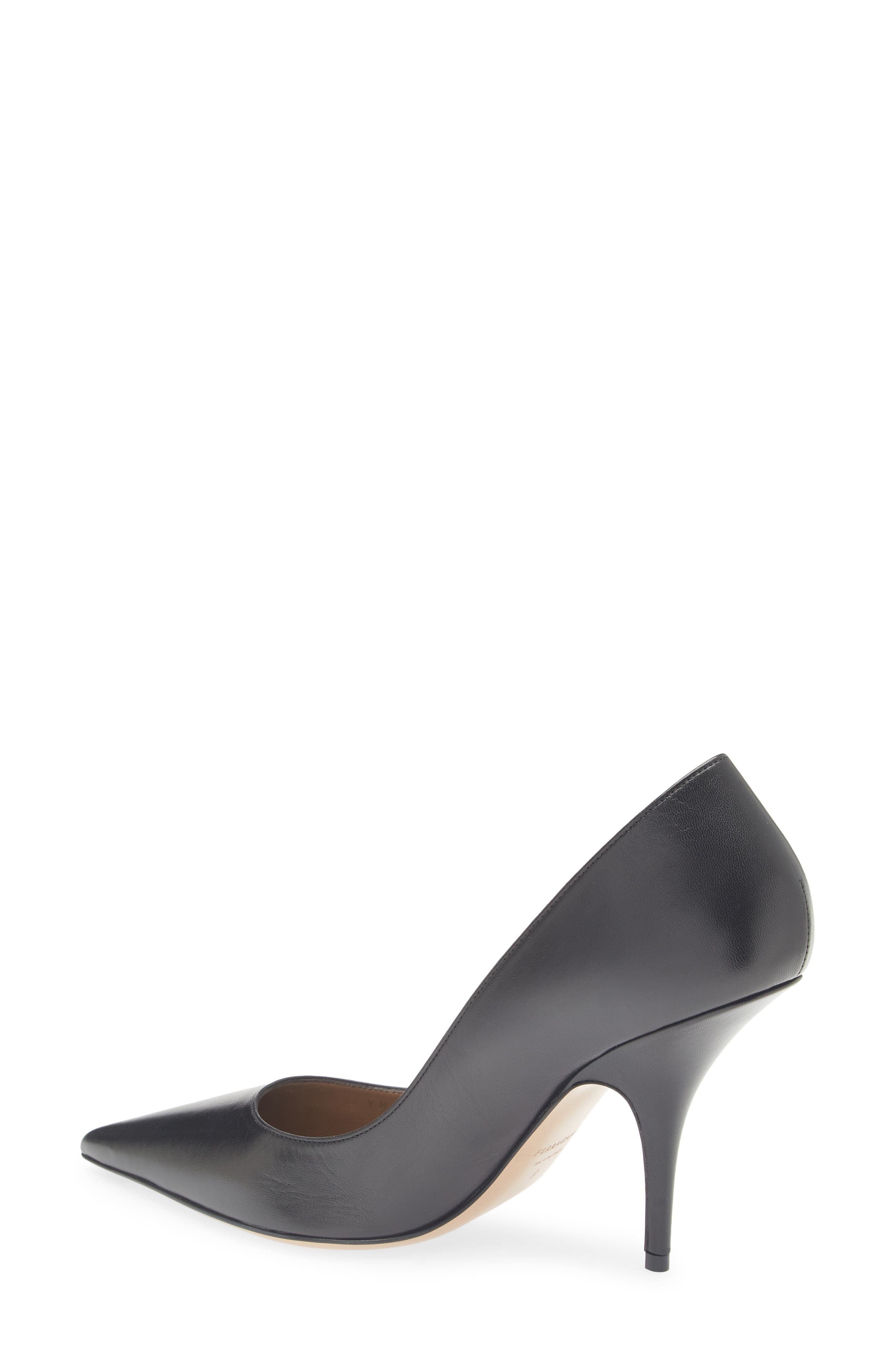 FERRAGAMO Tulip Pointed Toe Pump in Nero at Nordstrom - 2