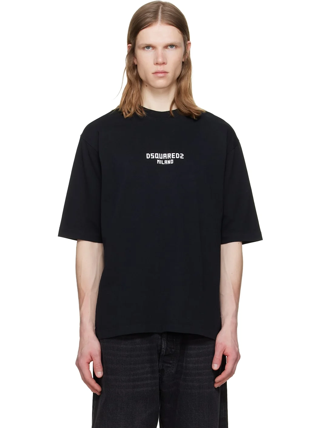 Black 'Dsquared2 Milano' Loose Fit T-shirt - 1
