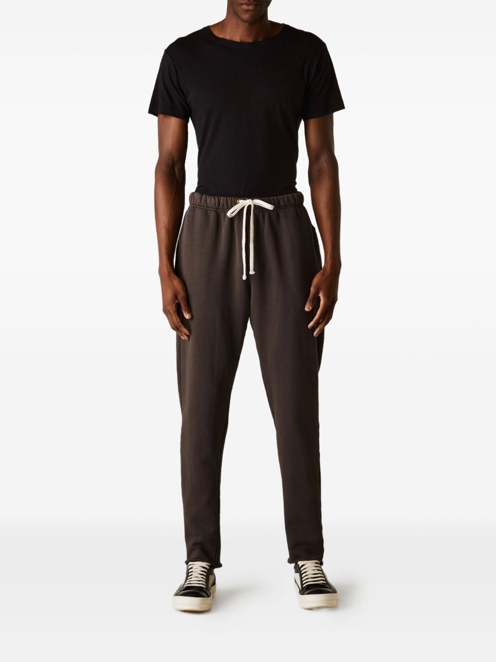 drawstring raw-edge track pants - 2