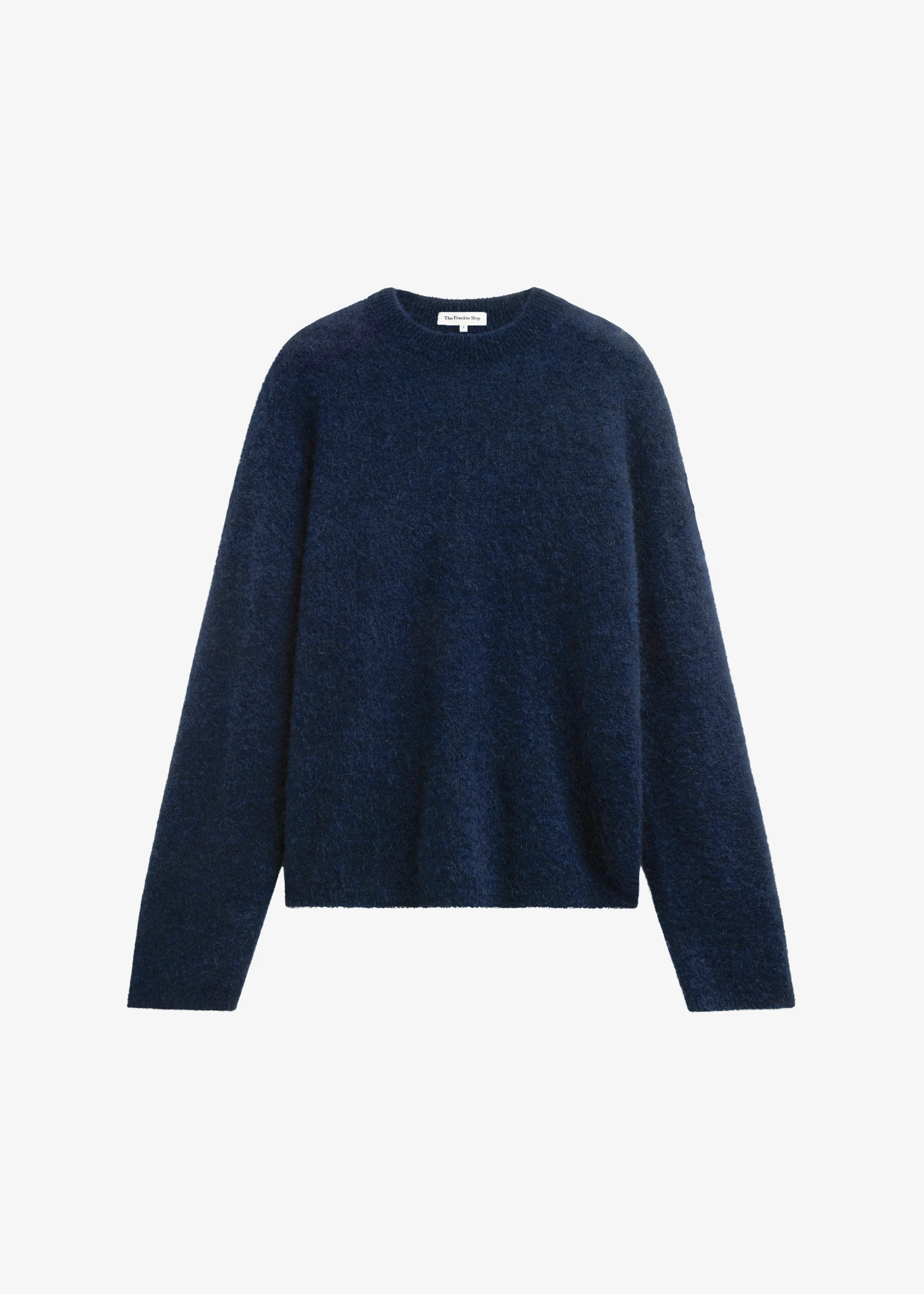 Timea Mohair Fuzzy Sweater - Navy - 1