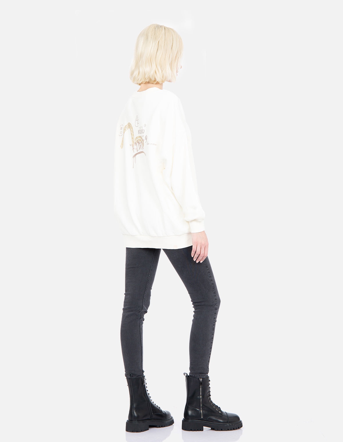 Graffiti Logo Print Sweatshirt - 3