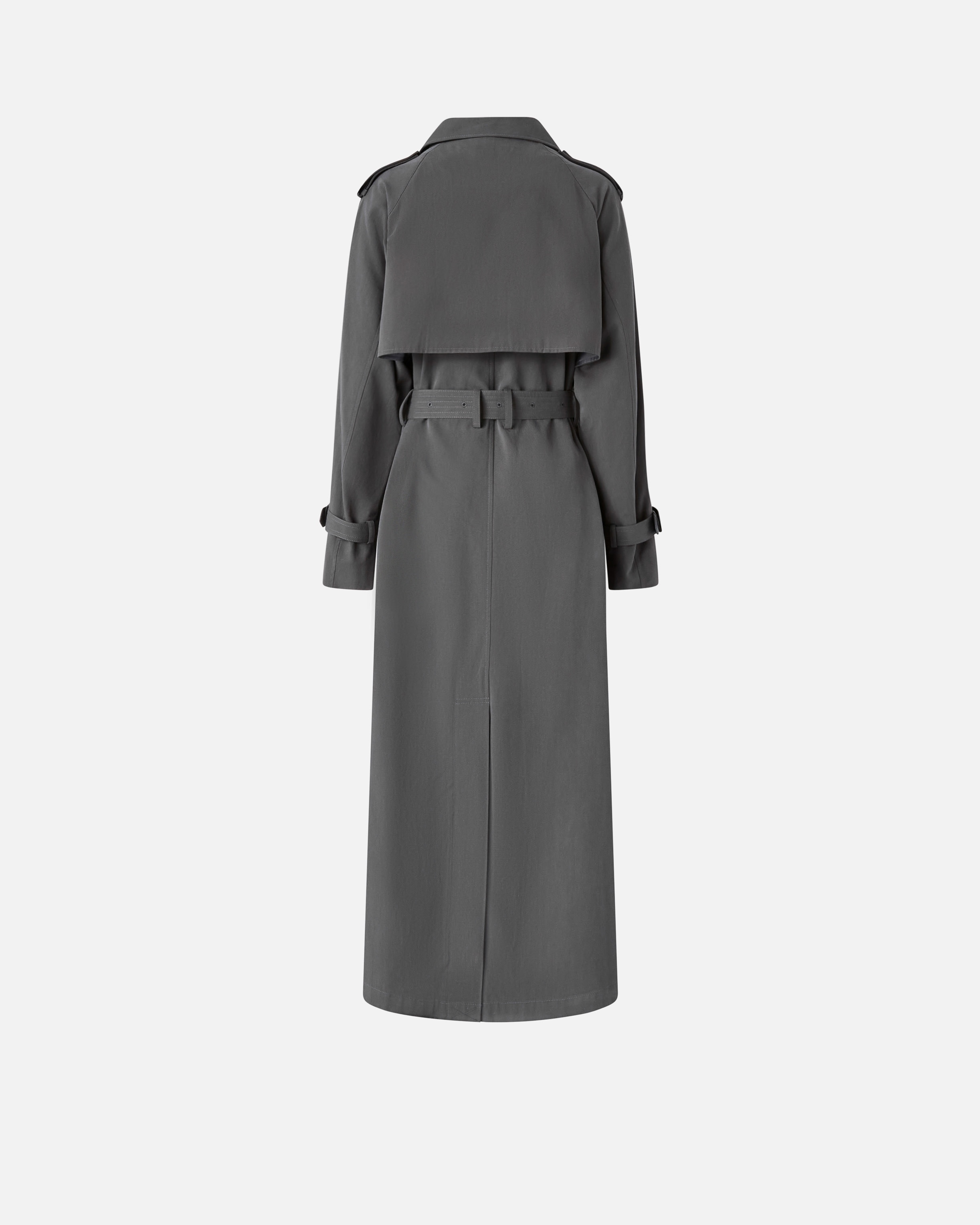 CLASSIC FADED COTTON TRENCH COAT - 6