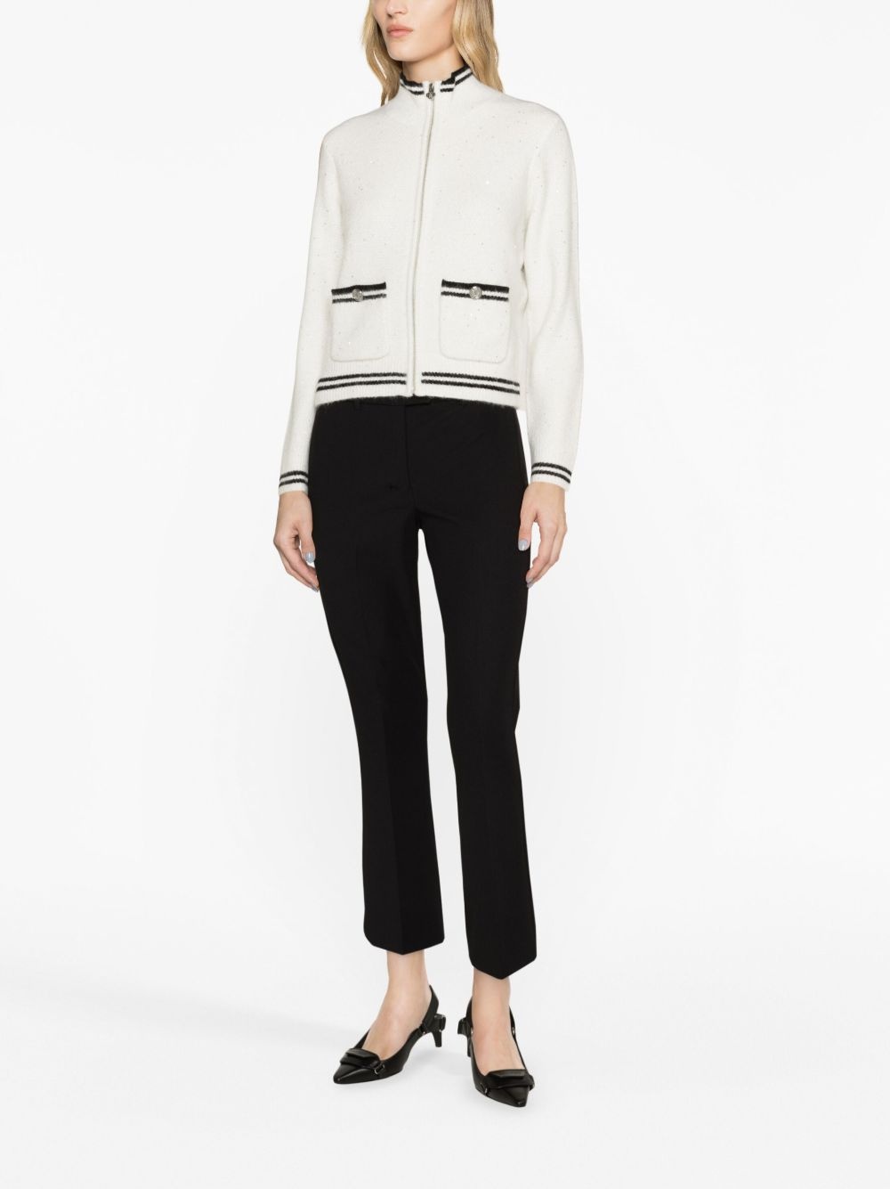 mid-rise cropped trousers - 2