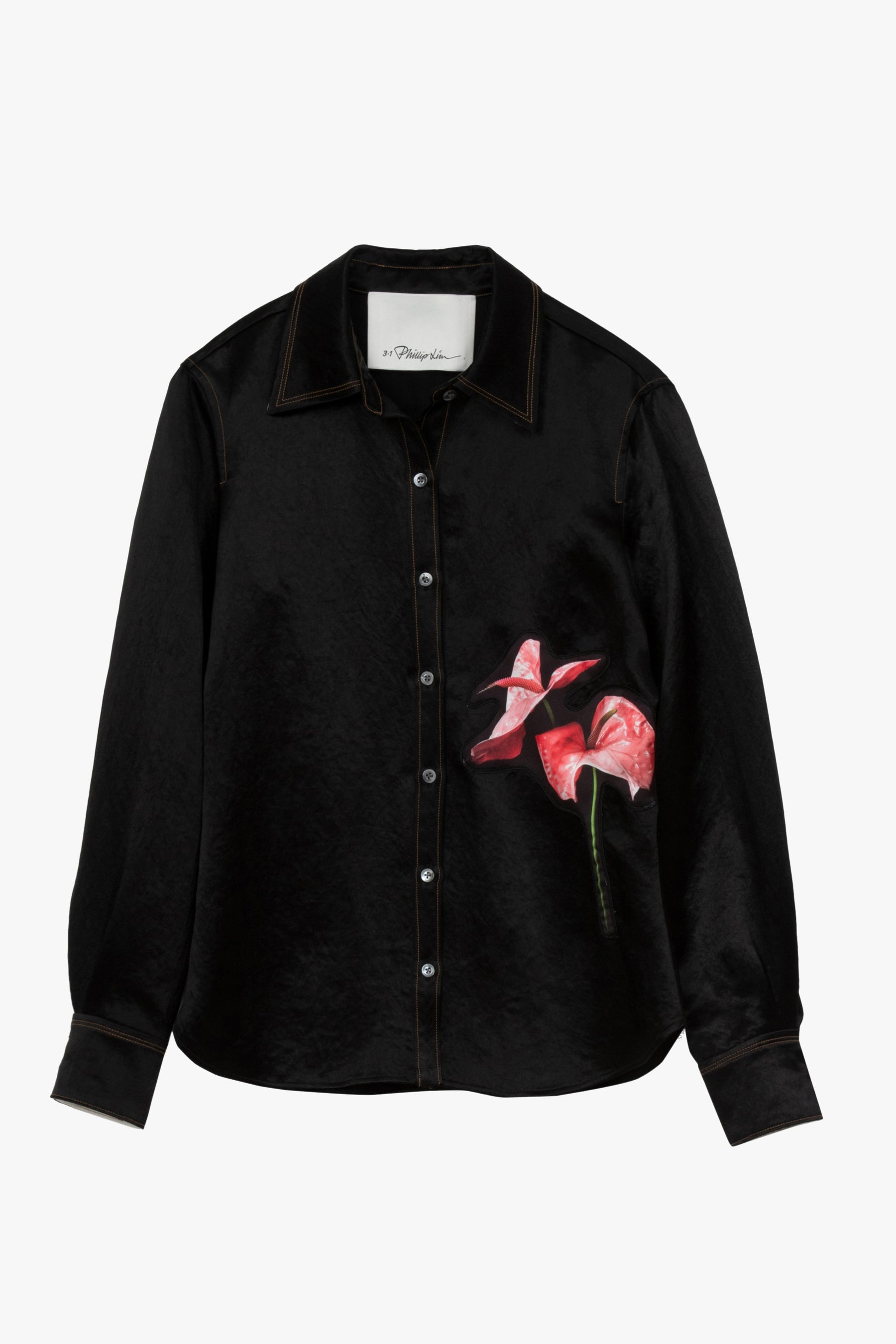 Floral Bouquet Appliqué Shirt - 6