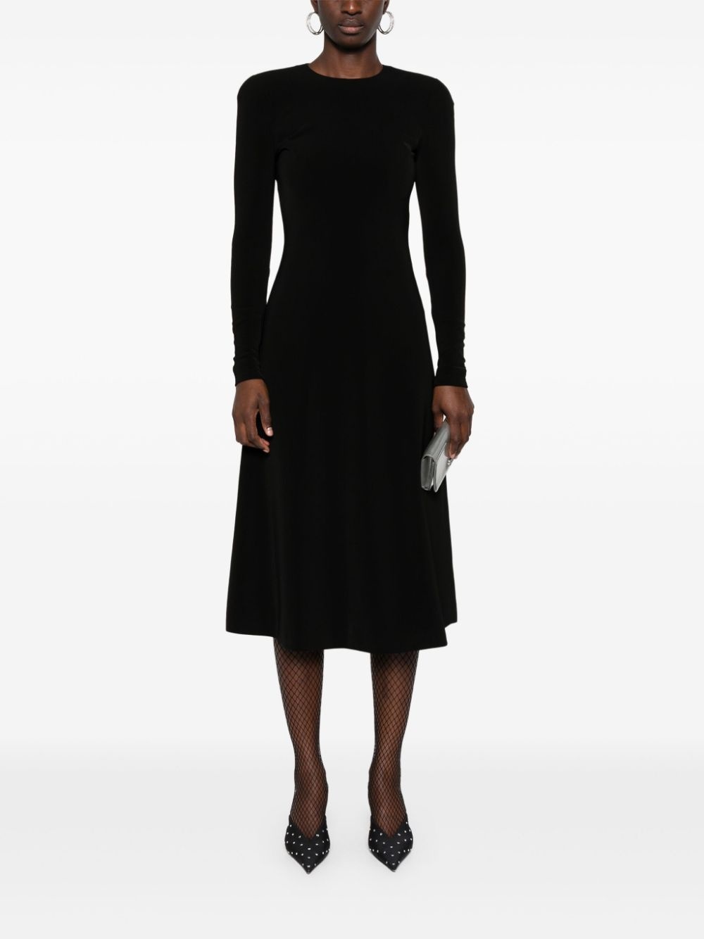 long-sleeve midi dress - 2