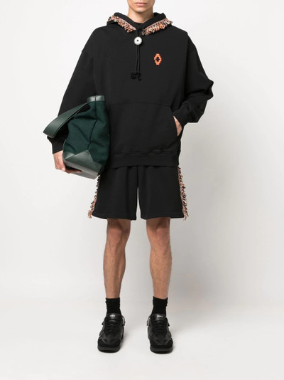 Marcelo Burlon County Of Milan fringed track shorts outlook